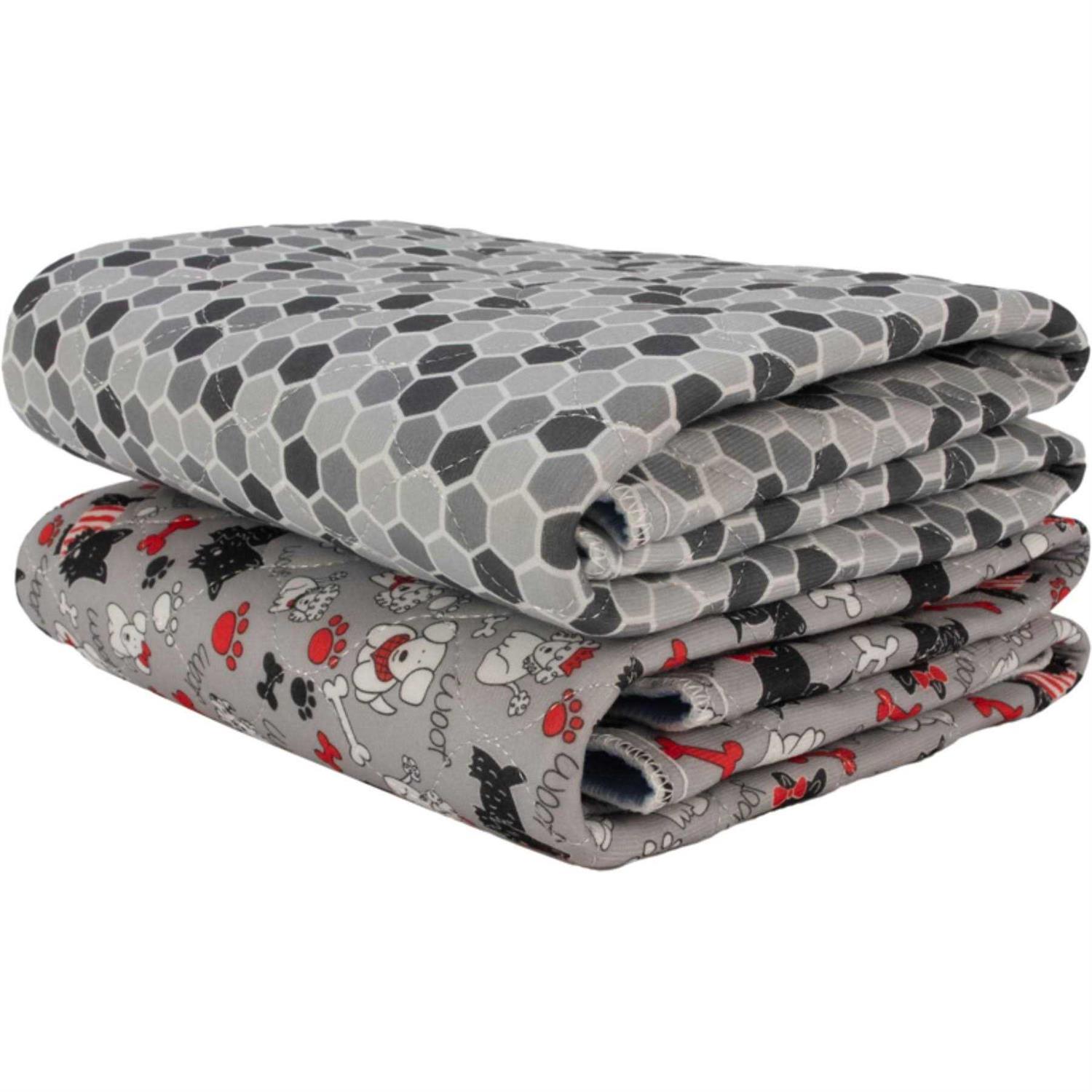 Caldwell's Pet Supply Co. Reusable Potty Pads for Dogs Washable Puppy Pee Pads Waterproof Pet Mat for Floor