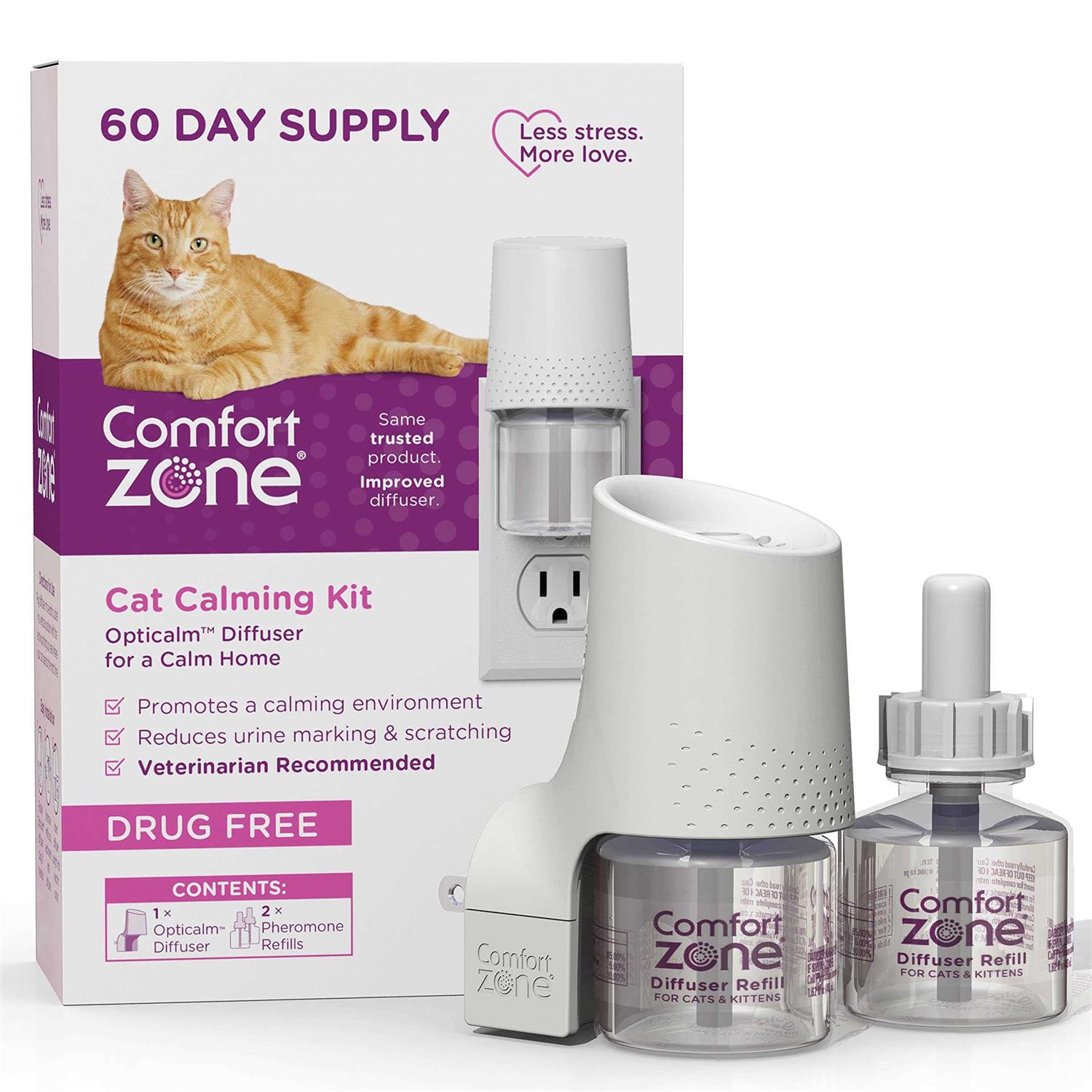 Comfort Zone Cat Calming Diffuser & Supply Kit