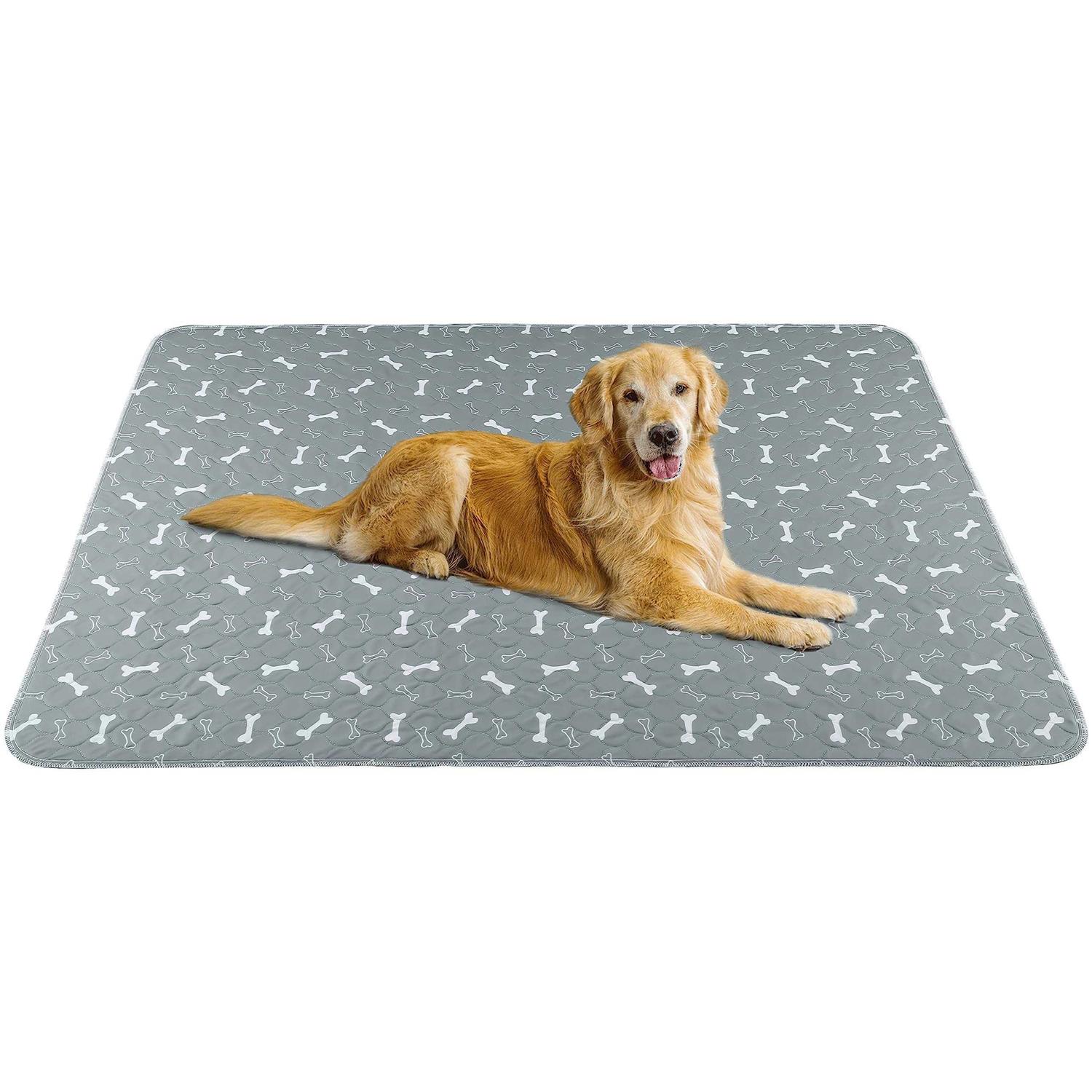 Baodan Washable Dog Pee Pads 2 Pack Reusable Puppy Pads Non-Slip Super Absorbent Dog Mat Incontinence Pads for Dog Playpen