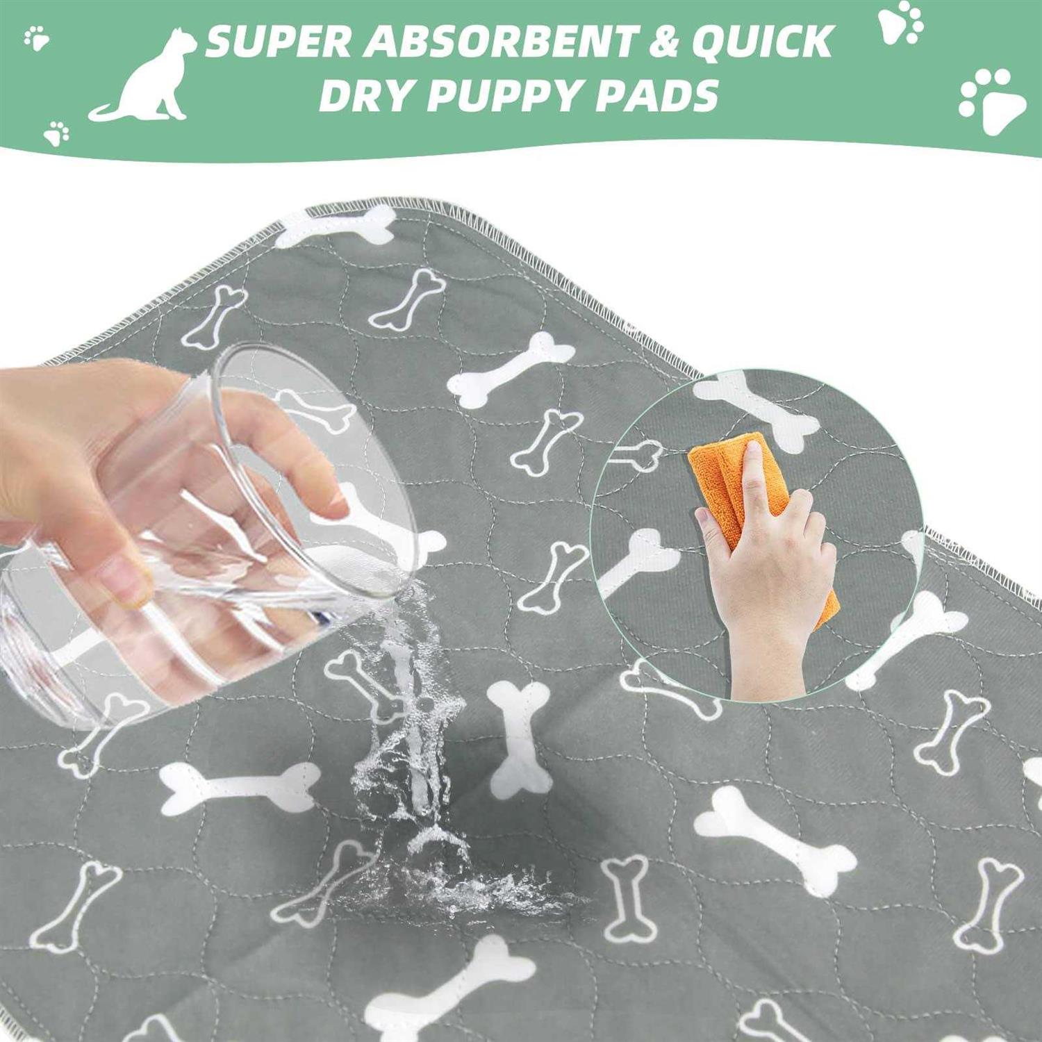 Alternative view of Baodan Washable Dog Pee Pads 2 Pack Reusable Puppy Pads Non-Slip Super Absorbent Dog Mat Incontinence Pads for Dog Playpen