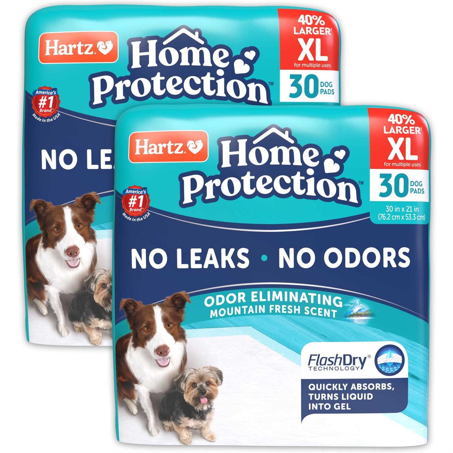 Hartz Home Protection Mountain Fresh Scent Eliminating Dog Pads
