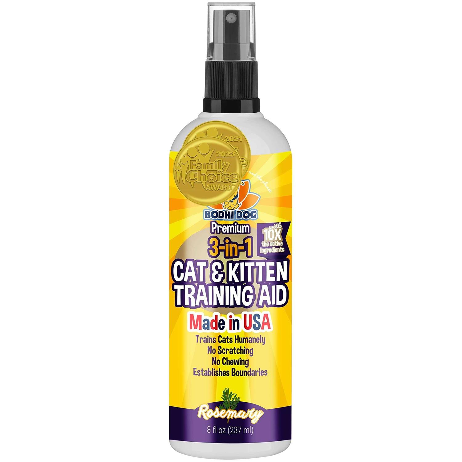 Bodhi Dog 3-in-1 Cat & Kitten Training Aid Cat Deterrent Spray for Indoor and Outdoor Use