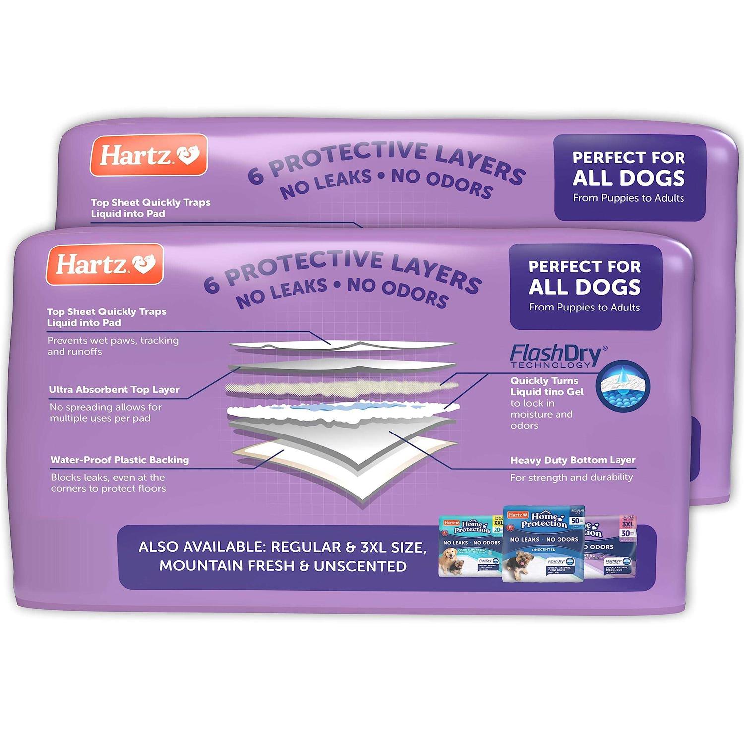 Alternative view of Hartz Home Protection Lavender Scent Odor Eliminating Dog Pads