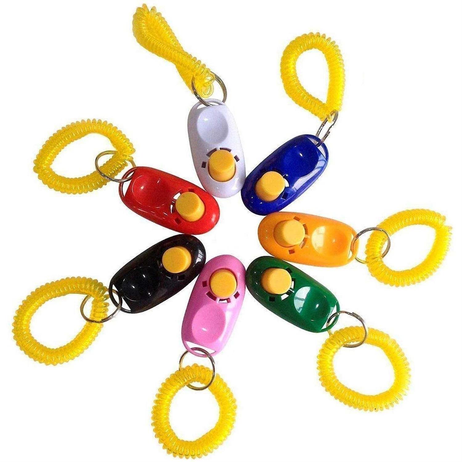 SunGrow Clickers with Wrist Band Dog & Cat Potty & Treat Training Tool