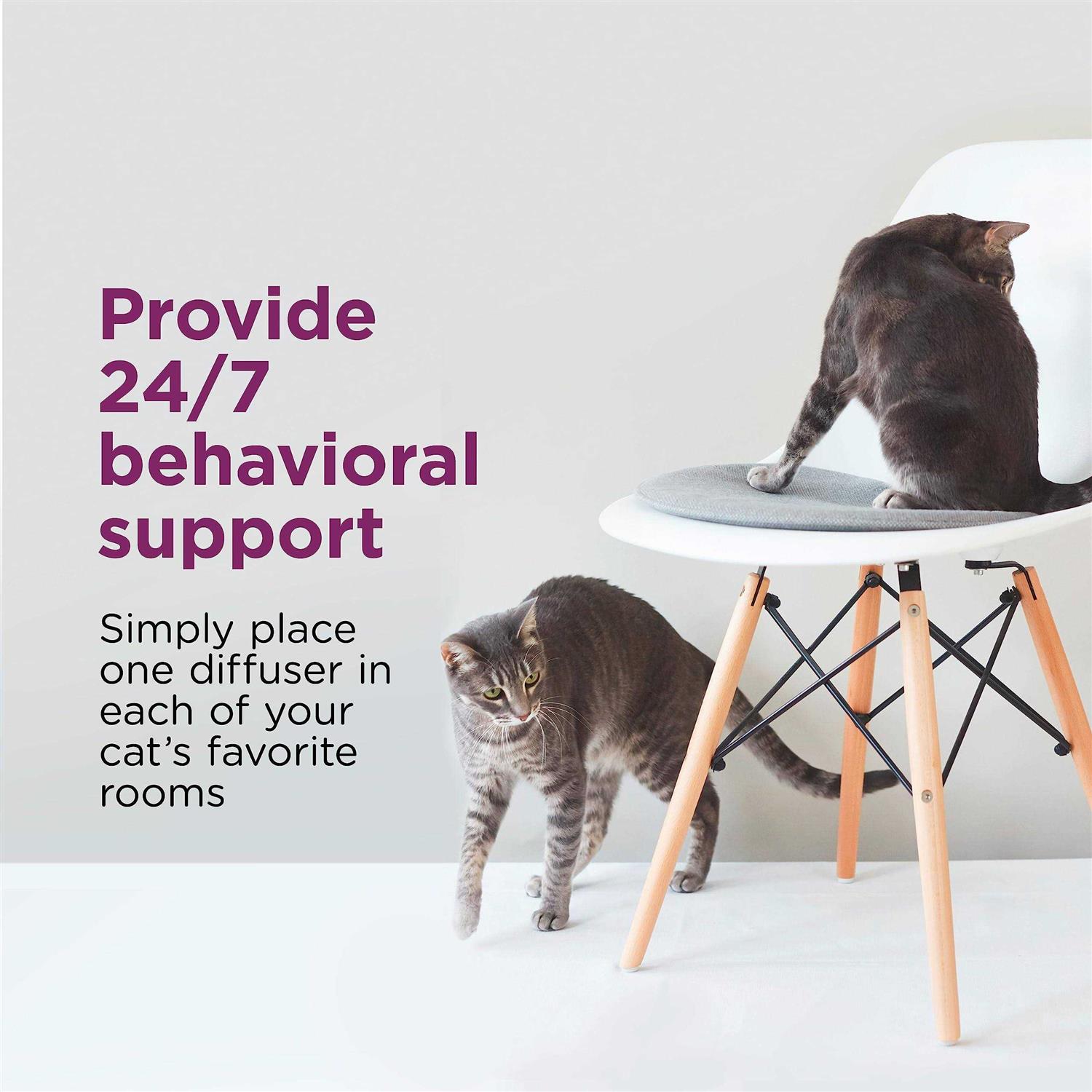 Alternative view of Comfort Zone Multicat Calming Diffuser Kit, Cat Pheromone 3 Diffusers and 6 Refills-48ml