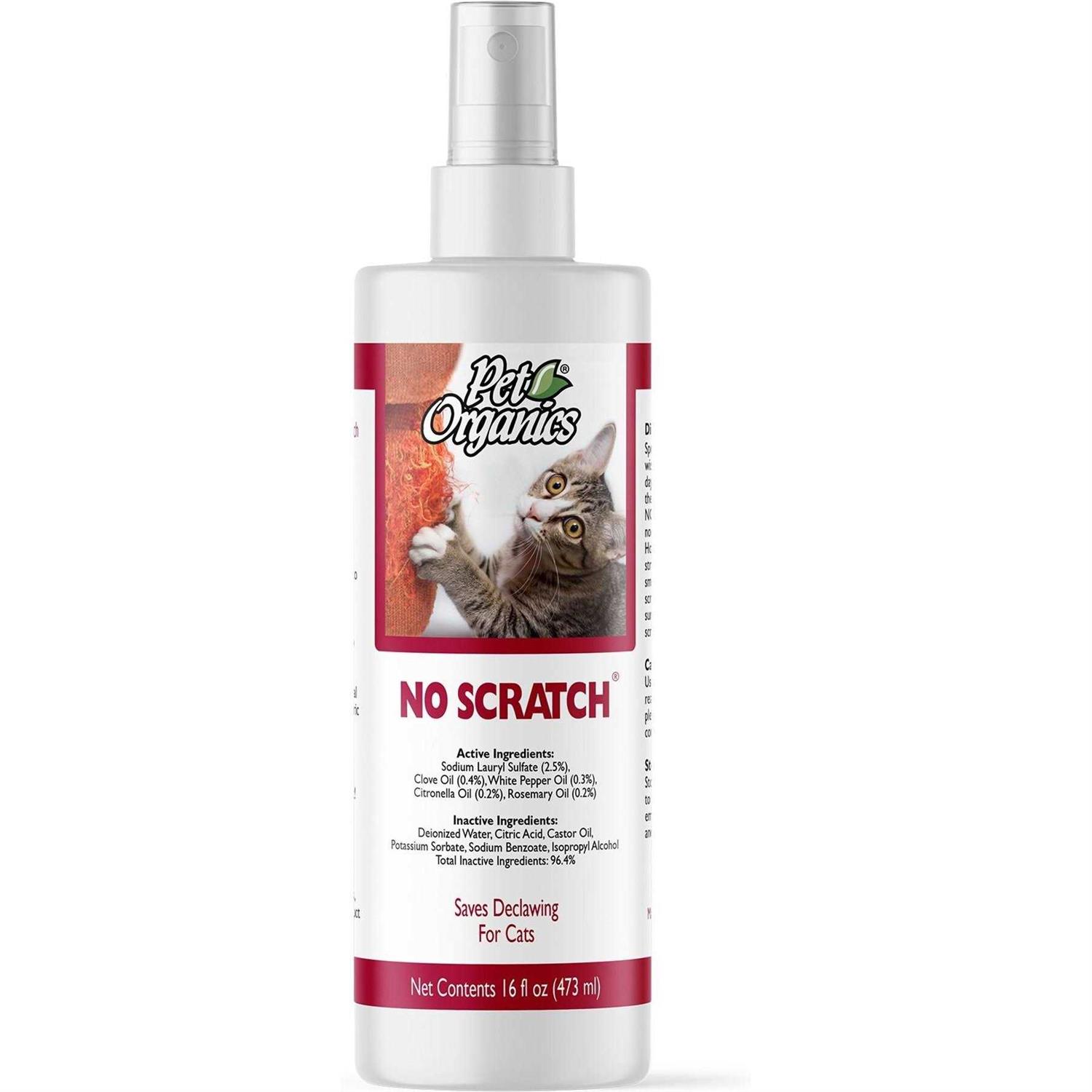 NaturVet Pet Organics No Scratch Spray for Cats