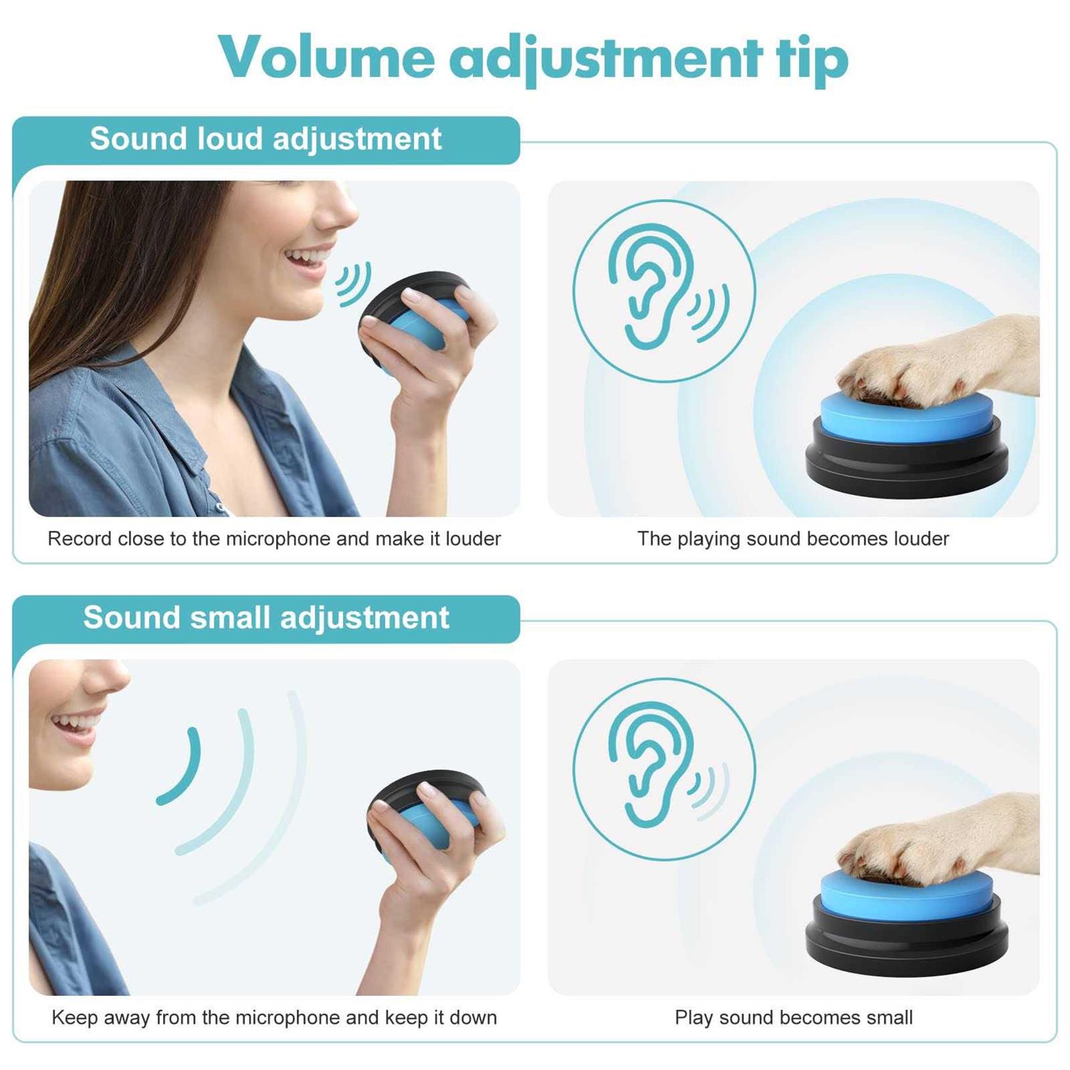 Alternative view of Dog Buttons for Communication Starter Pack Dog Buttons Talk Training Pet to Speaking Buttons