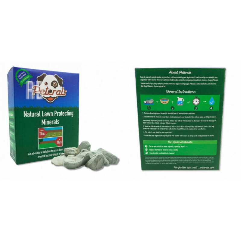 Alternative view of Peterals Natural Mineral Rocks to Prevent Lawn Grass Burn Yellow Patches from Dog Urine