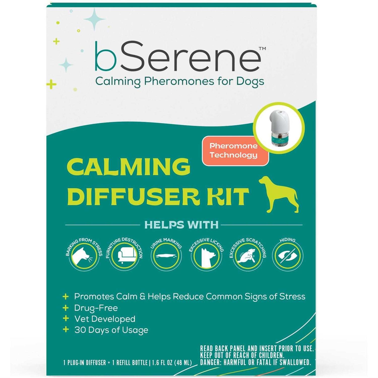 bSerene Calming Pheromone Diffuser Starter Kit for Dogs