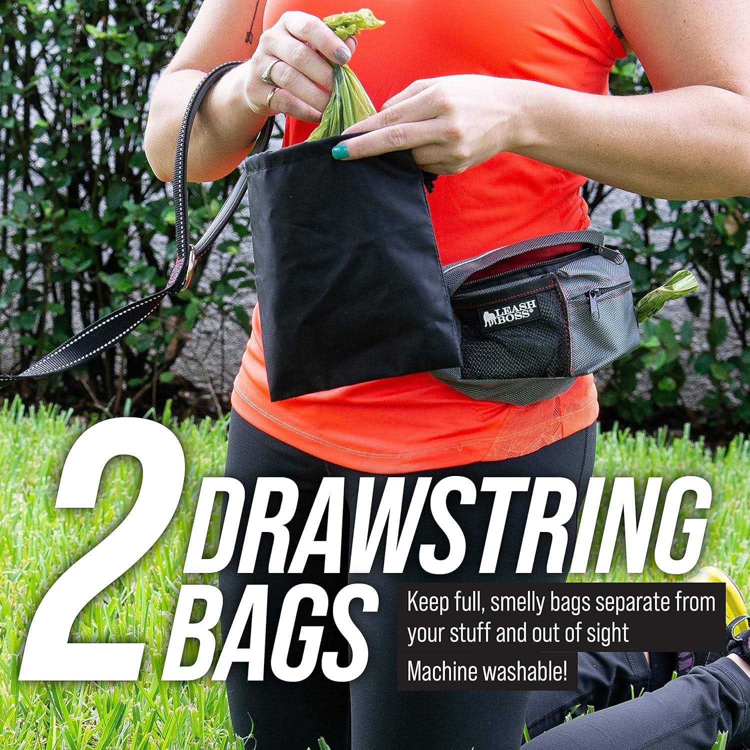 Alternative view of Leashboss PackUp Pouch Dog Treat Training Pouch with Waste Bag Dispenser