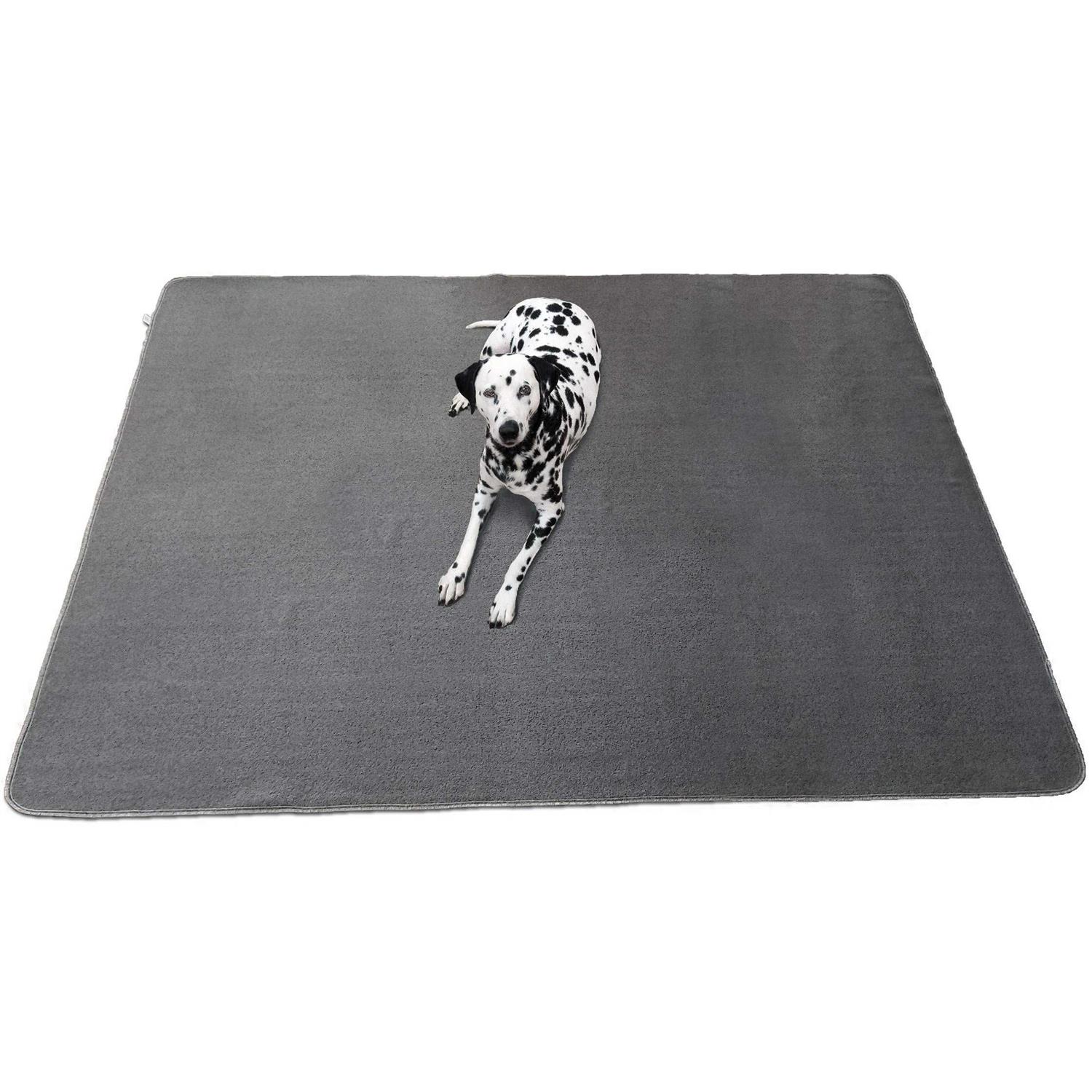 kluein pet playpen mat 72x72 jumbo washable puppy pad dog pen mat soft fleece top waterproof non-slip dog mat