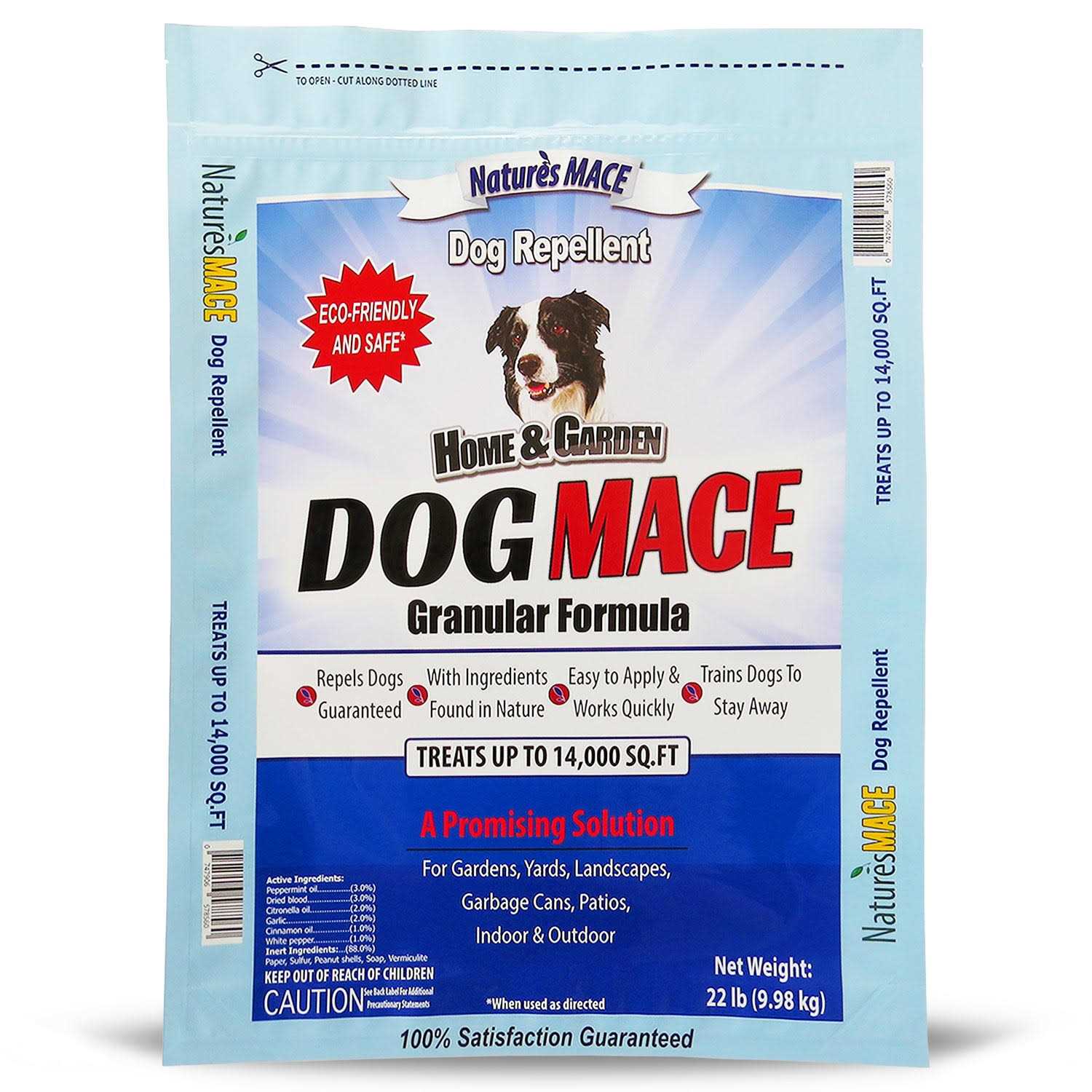 Nature's MACE Nature's MACE Dog Repellent 22LB / Treats 14,000 Sq. Ft. / Keep Dogs Out of Your Lawn and garden/Train Your Dogs to Stay Out of Bushes