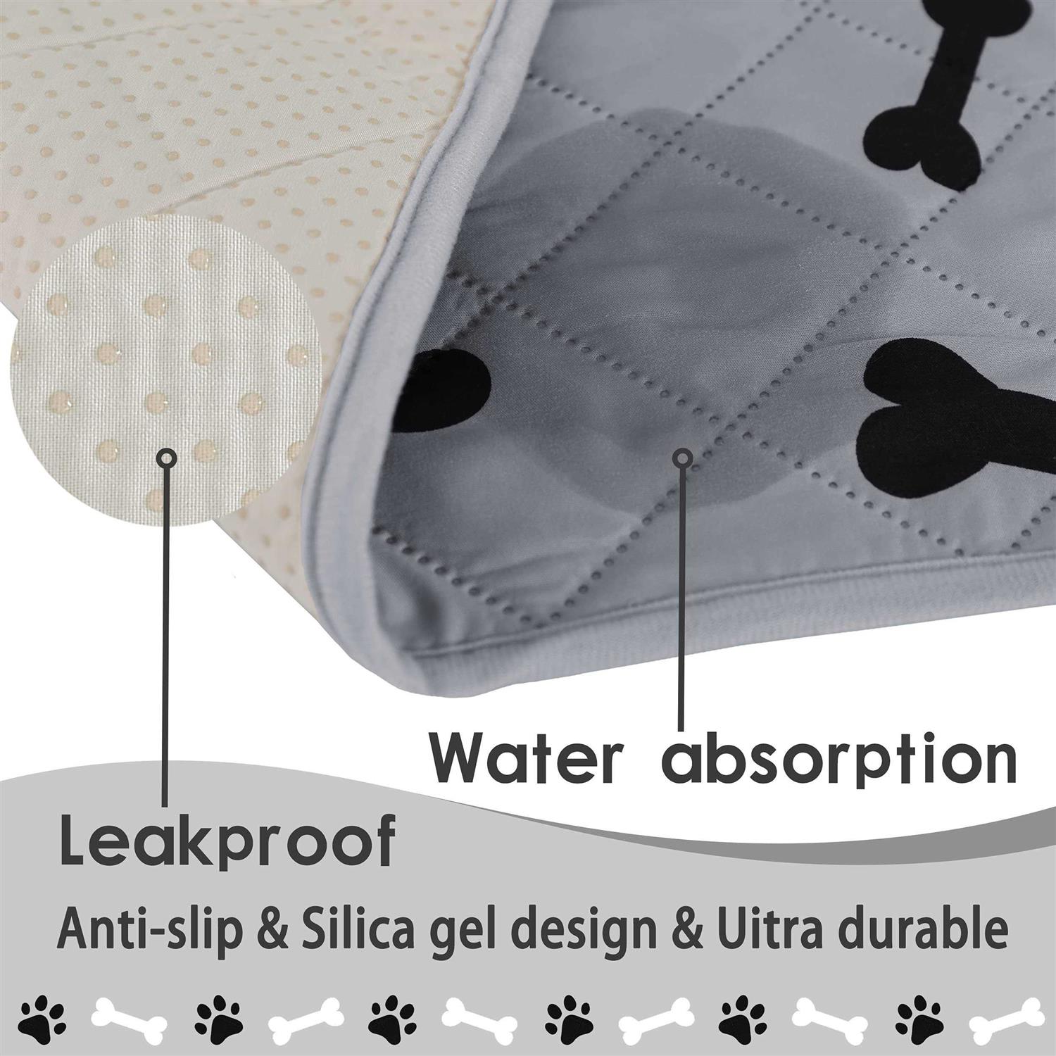 Alternative view of nanbowang Dog Crate Pee Pads Wahable Dog Rugs Non-Slip Puppy Pads for Small Dogs