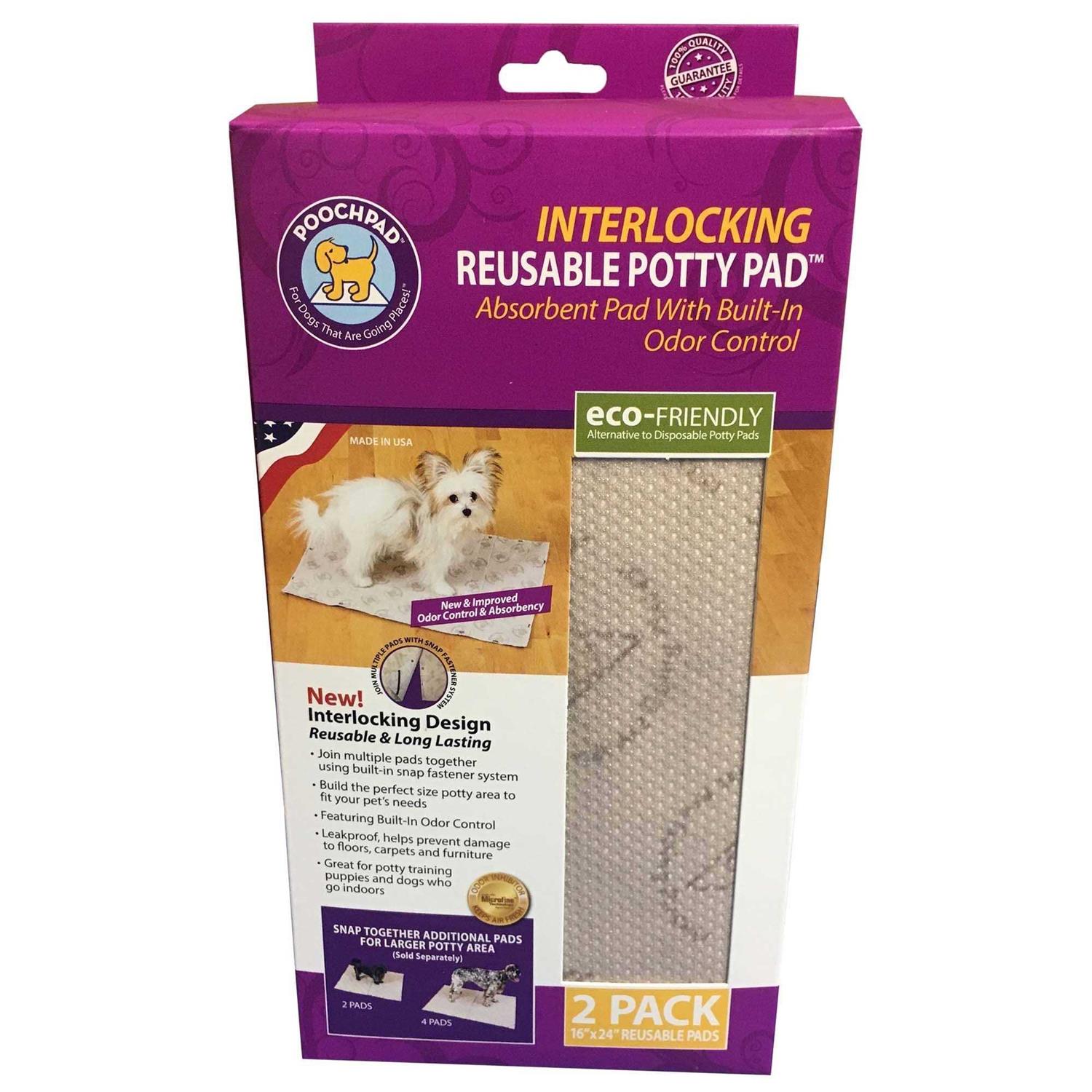 Alternative view of PoochPad Interlocking Reusable Potty Pads