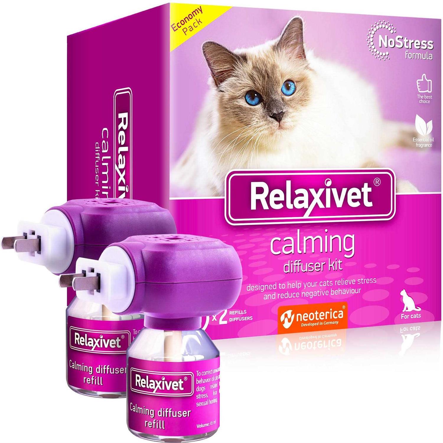 Beloved Pets Cat Calming Diffuser & Pet Anti Anxiety Products Feline Calm Pheromones Plug in & Cats Stress Relief Comfort Helps with Pee