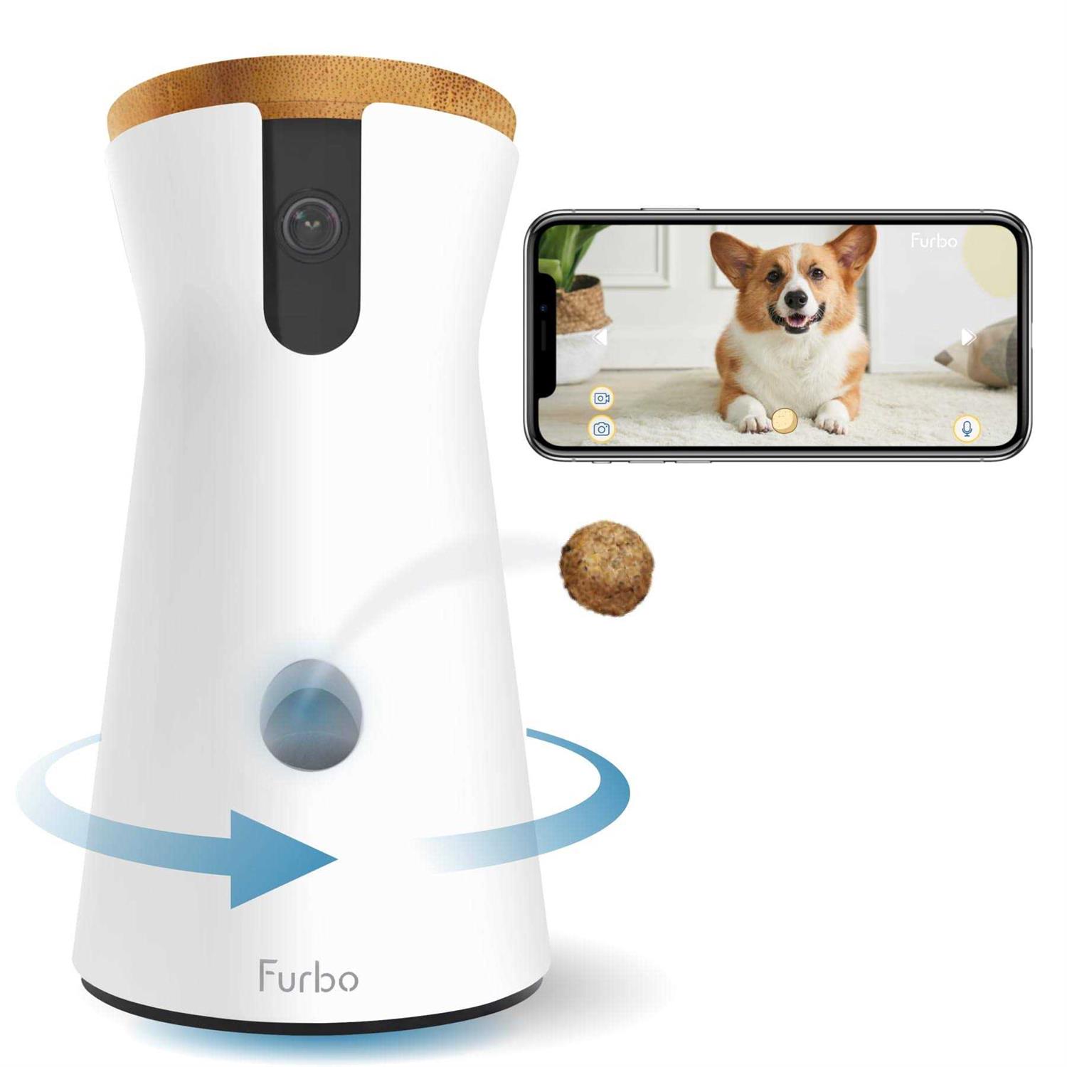 Furbo 360° Dog Camera Rotating 360° View Wide-Angle Pet Camera with Treat Tossing