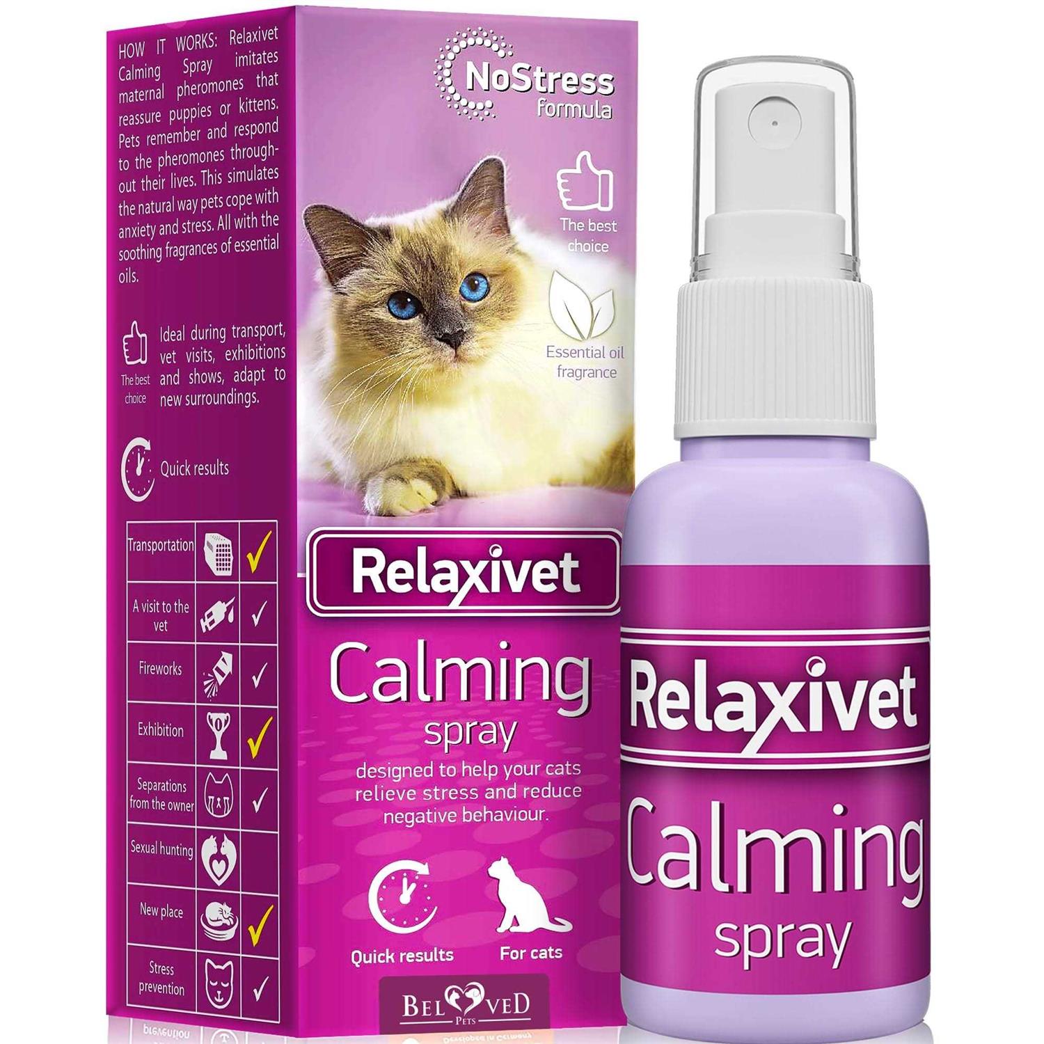 Relaxivet Pheromone Calming Spray for Cats and Dogs