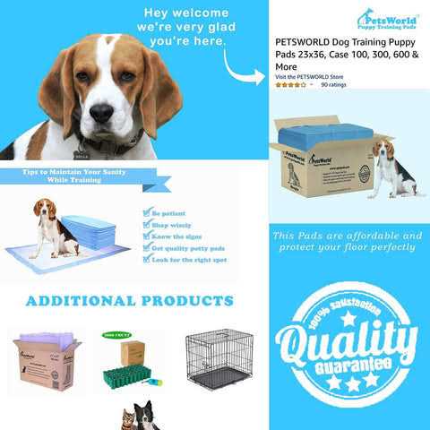 Alternative view of PetsWorld Heavy Absorbent Dog Puppy Training Pads count-28x34