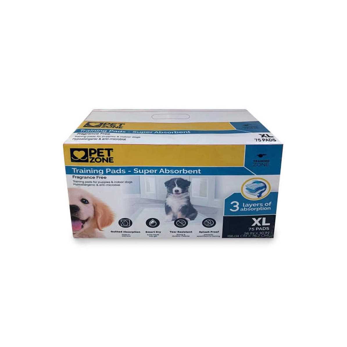 Pet Zone Multi-Layer Training Pads Fragrance Free XL