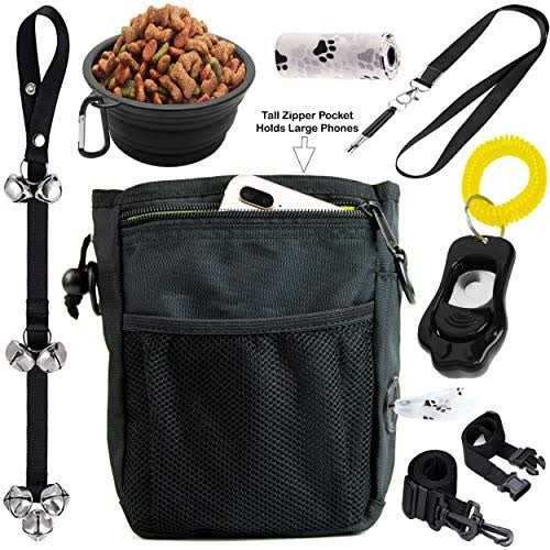 Alternative view of PupsNTails Dog Training Kit Puppy and Dog Training Treat Pouch,Adjustable Training Clicker,House Training Doorbells,Collapsible Dog Bowl