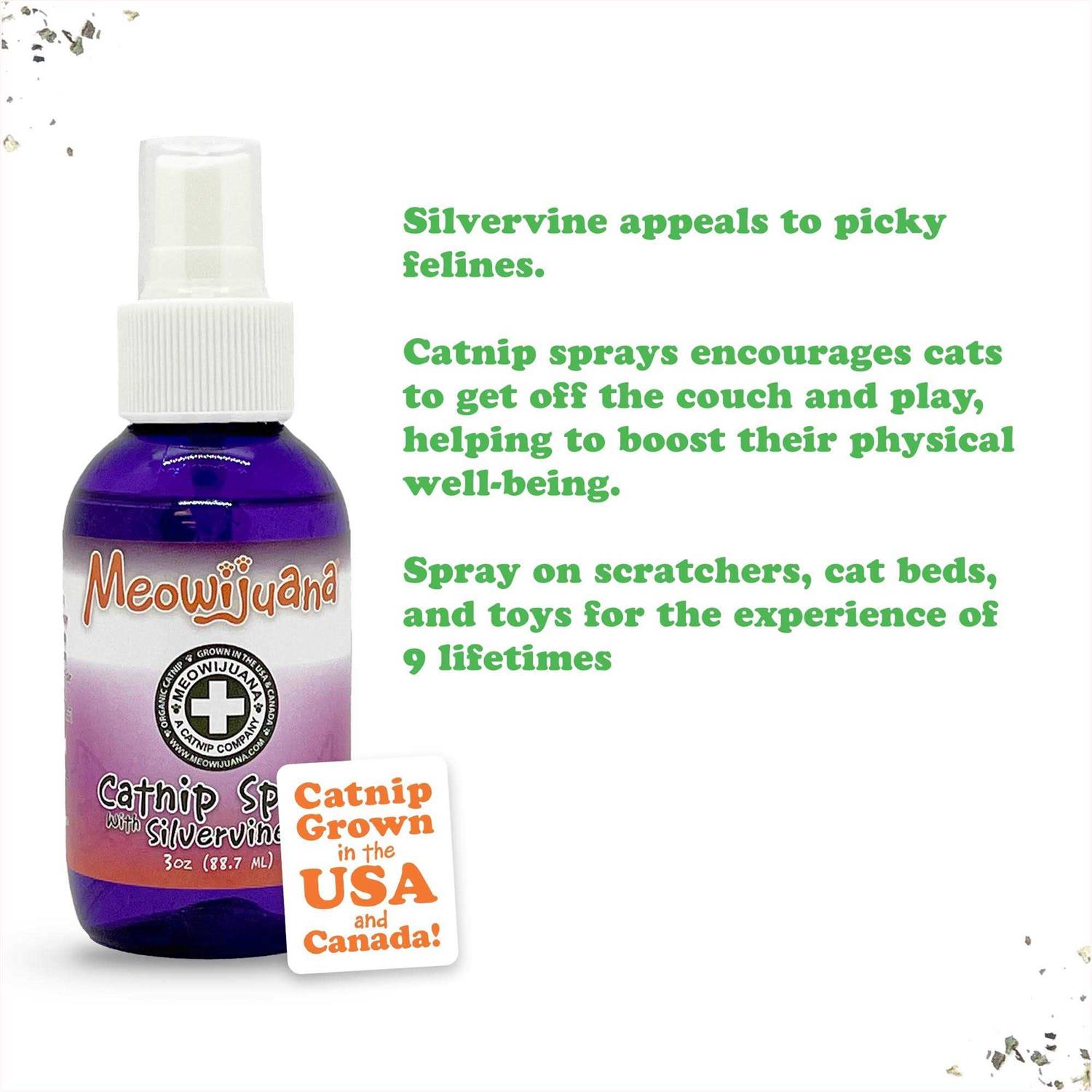Alternative view of Meowijuana Catnip Spray with Silvervine