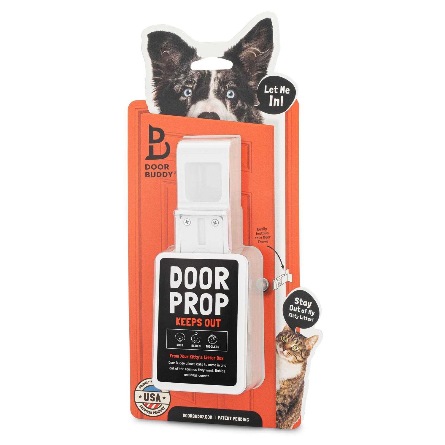 Door Buddy Door Prop for Cats Easiest Cat Door Latch Holder to Keep Interior Door Open for Pets