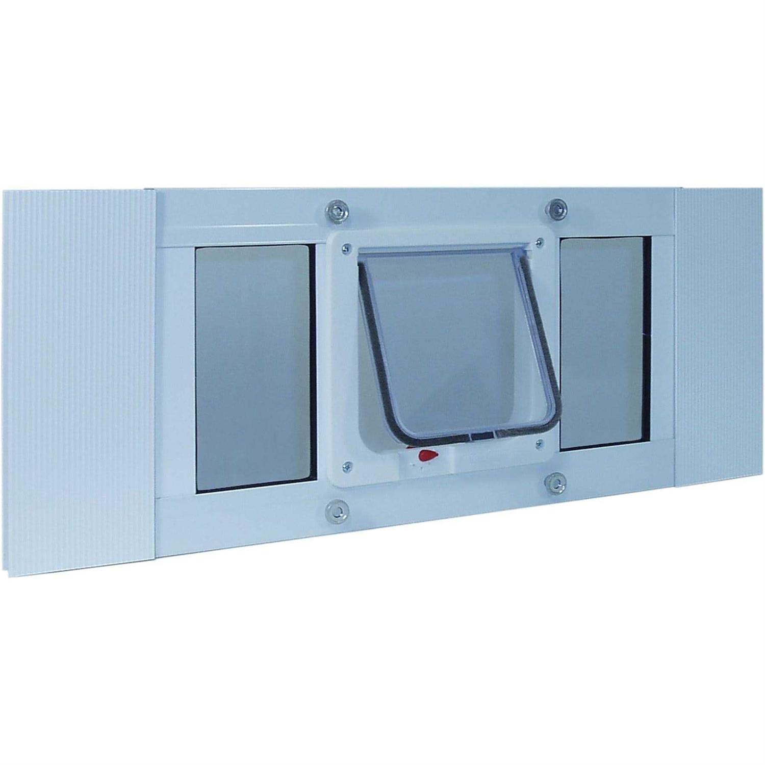 Ideal Pet Products Aluminum Sash Cat Flap Pet Door