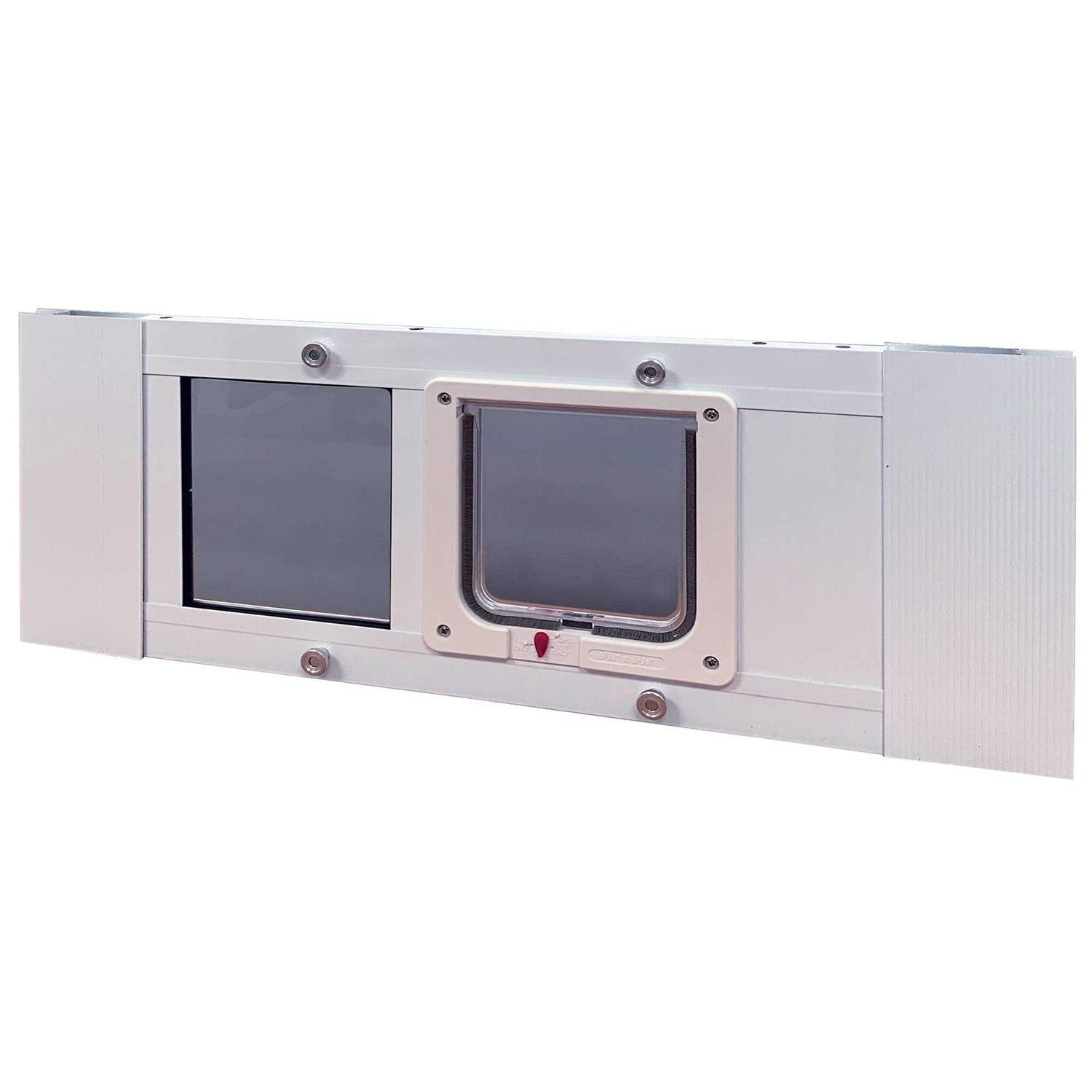 Ideal Pet Products Aluminum Sash Window Cat Flap Door