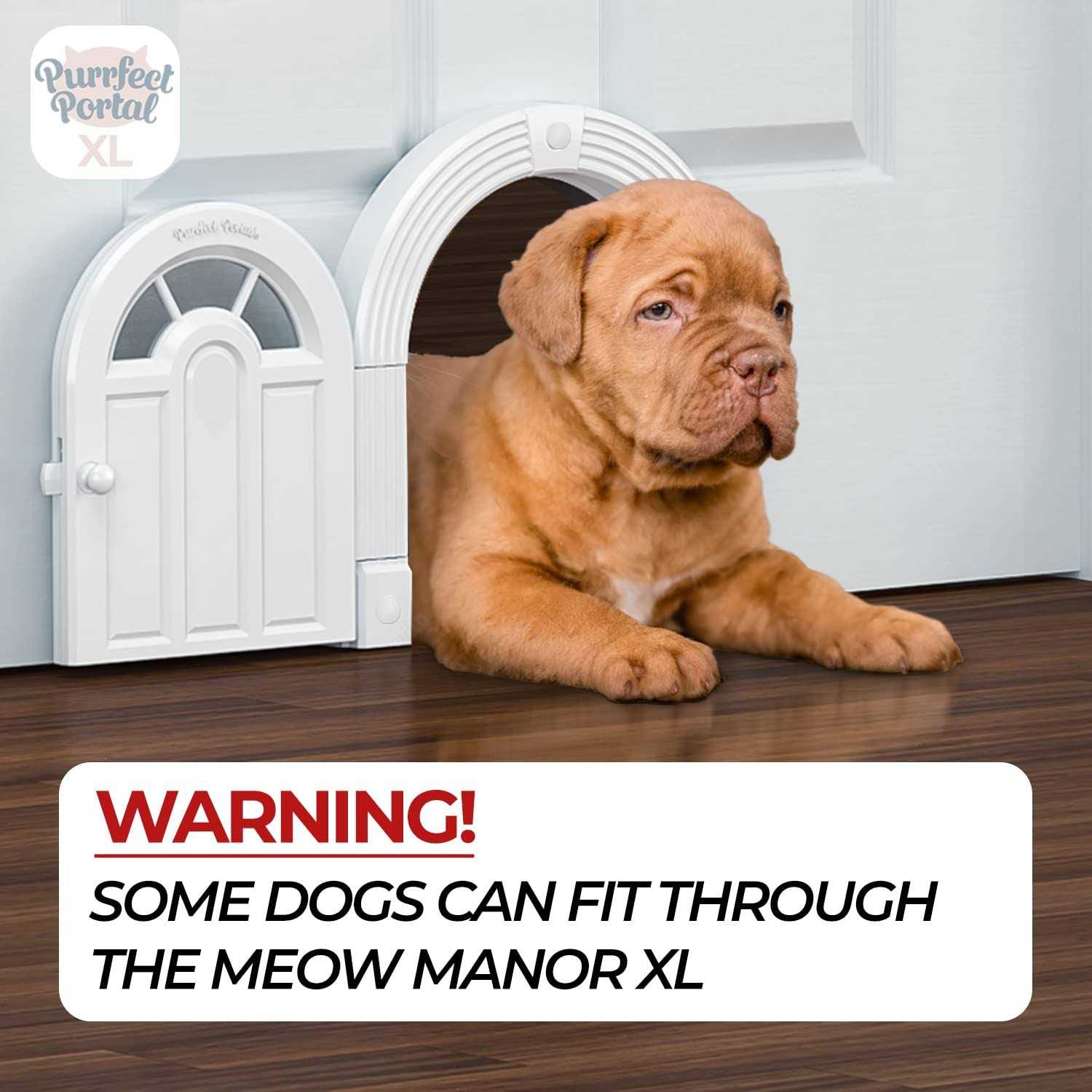 Alternative view of Purrfect Portal Cat Door Interior Door Meow Manor Extra Large Pet Door 10.25 x 11 No-Flap Cat Door Interior Door for Cats up to 30 lbs