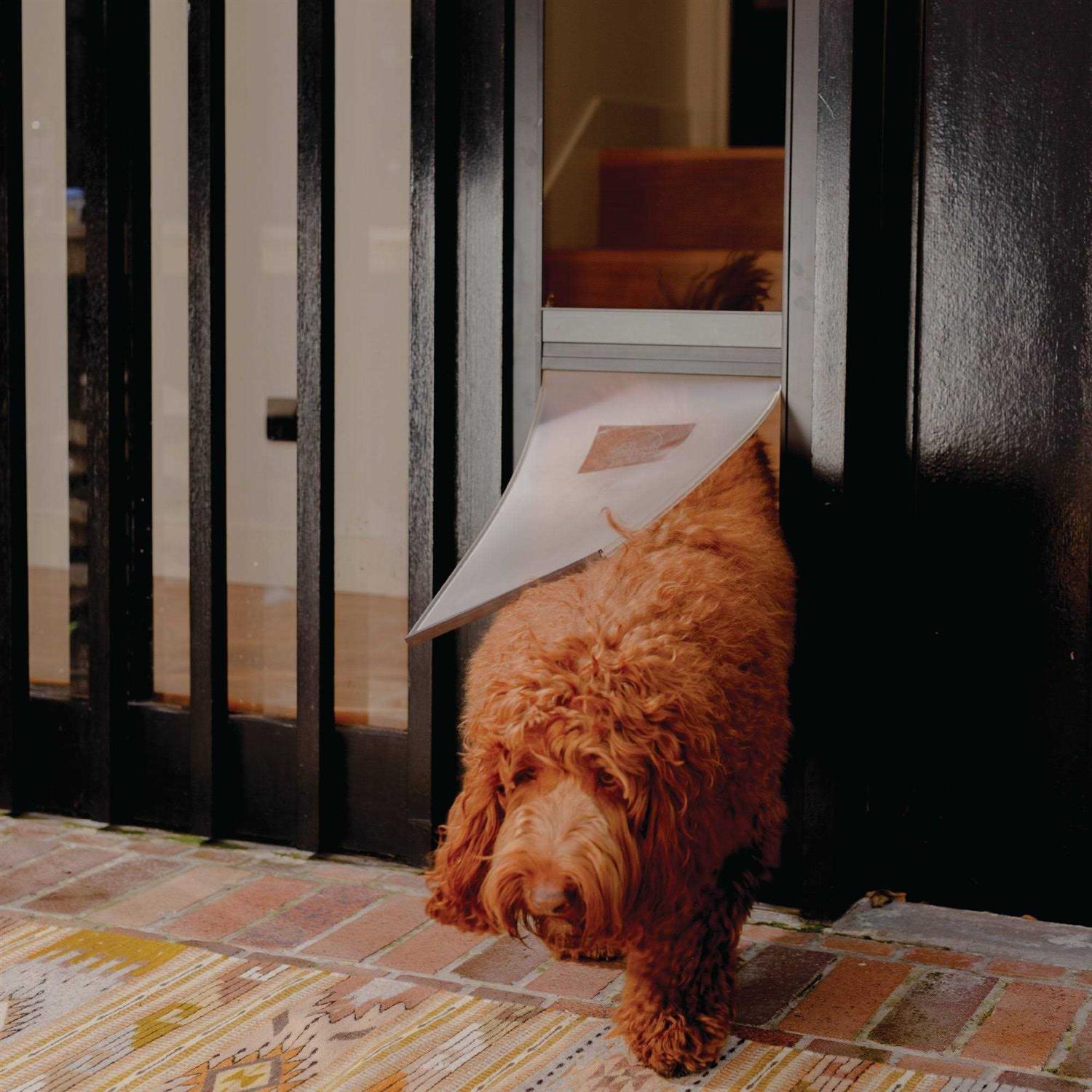 Alternative view of Hakuna Pets Large Black Patio Pet Door Suitable for Sliding Doors