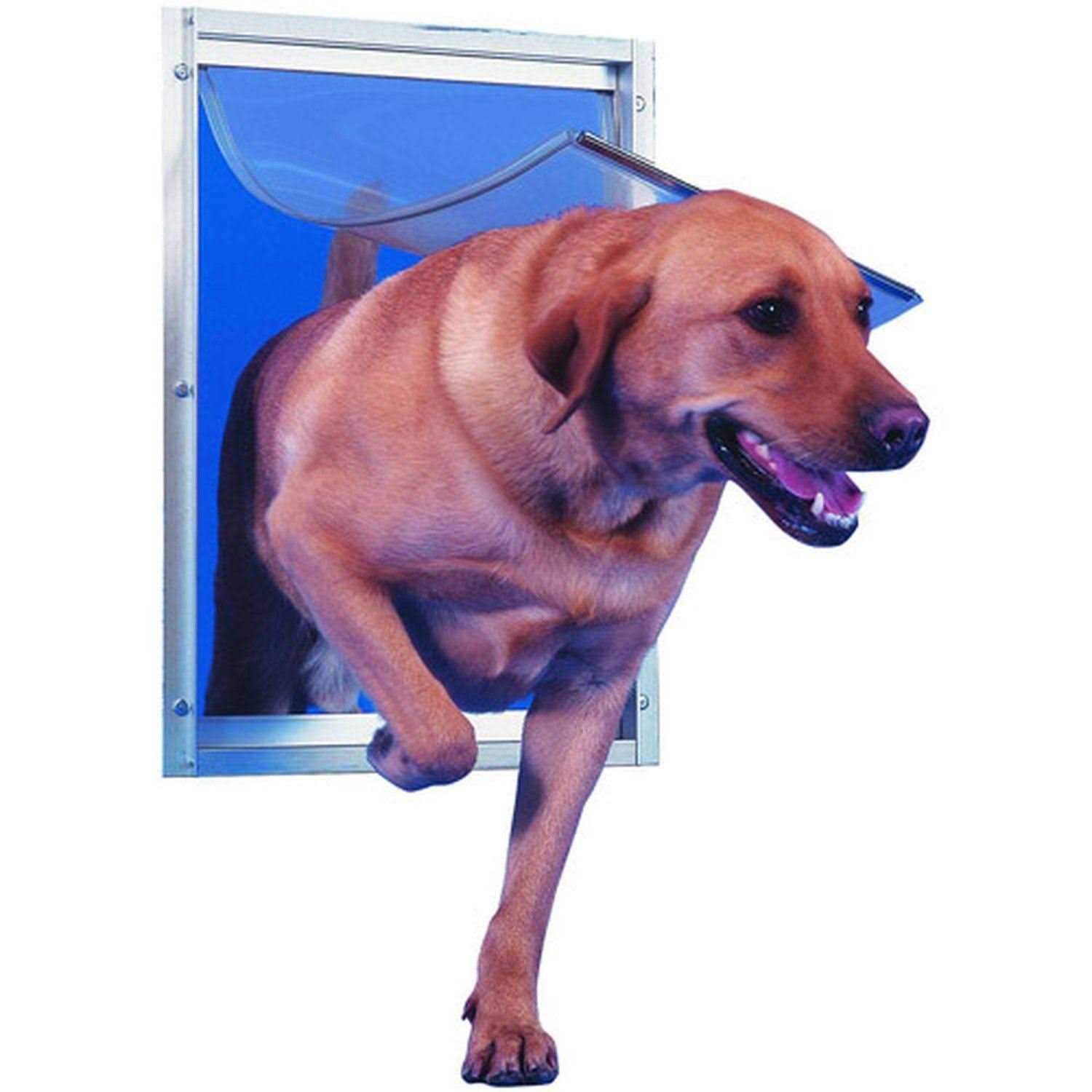 Alternative view of Ideal Pet Products Deluxe White Aluminum Pet Door