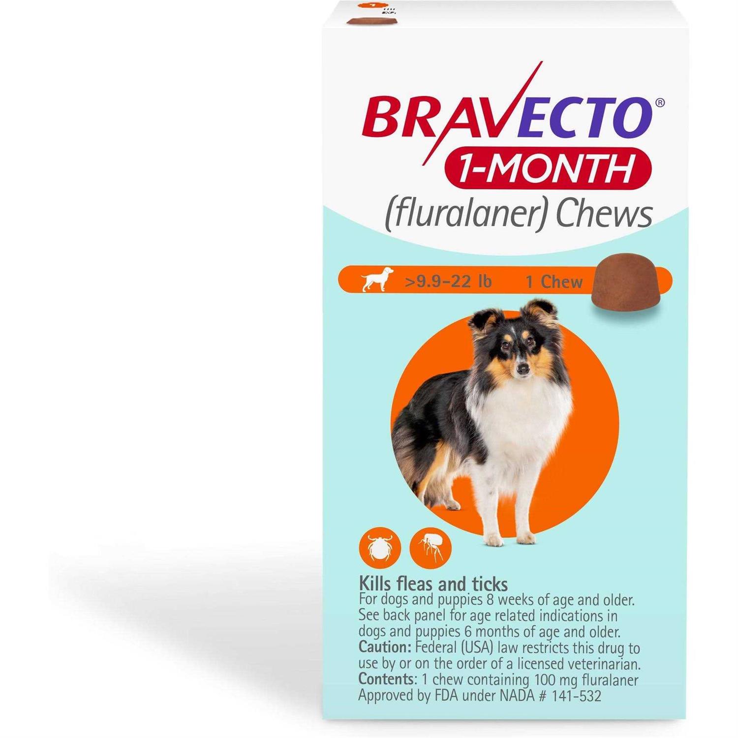 Alternative view of Bravecto 1-Month Chews for Dogs 9.9-22 lbs