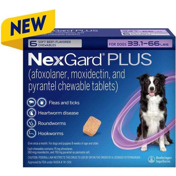 Alternative view of NexGard Plus Chewables for Dogs 8.1-17 lbs