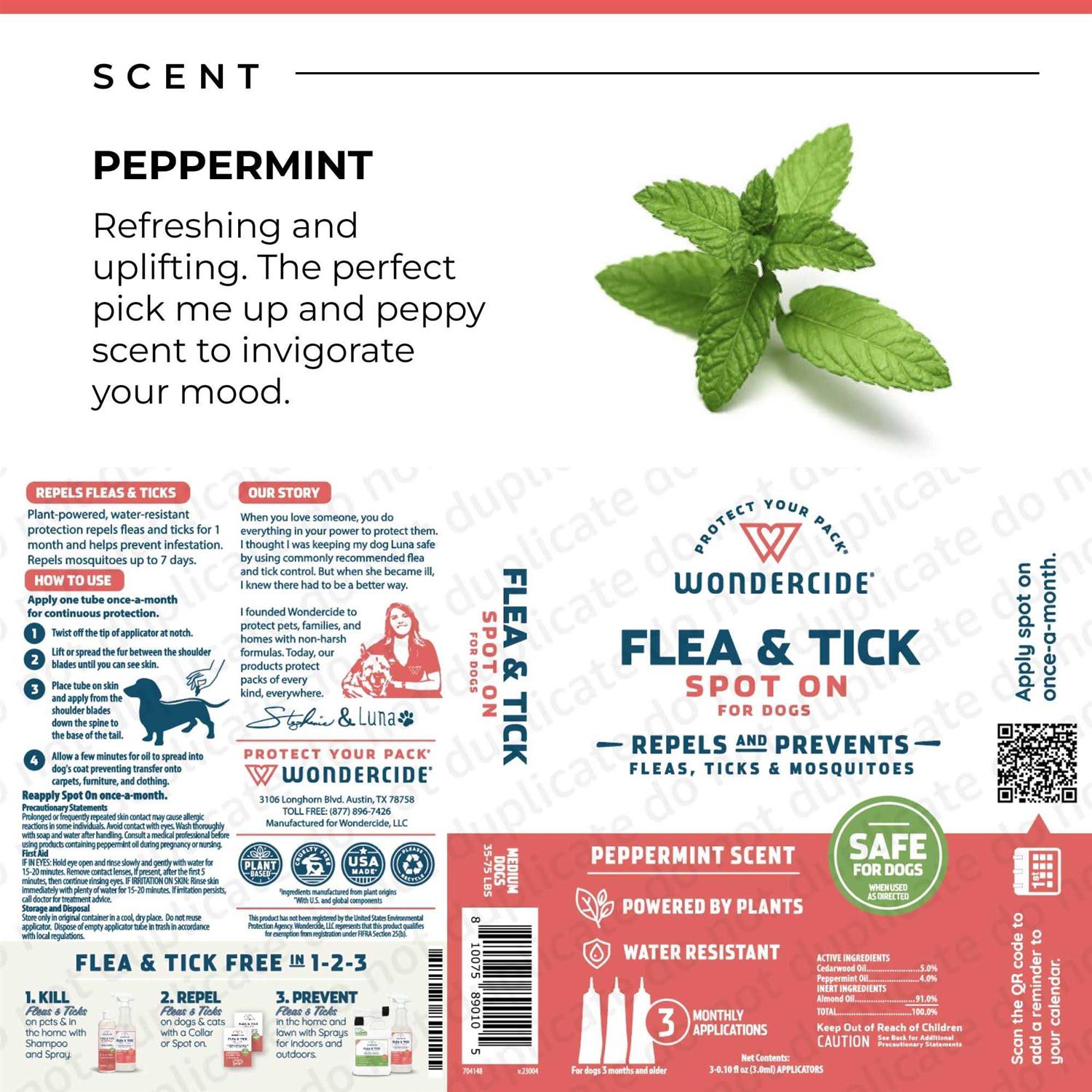 Alternative view of Wondercide Flea & Tick Spot On for Dogs
