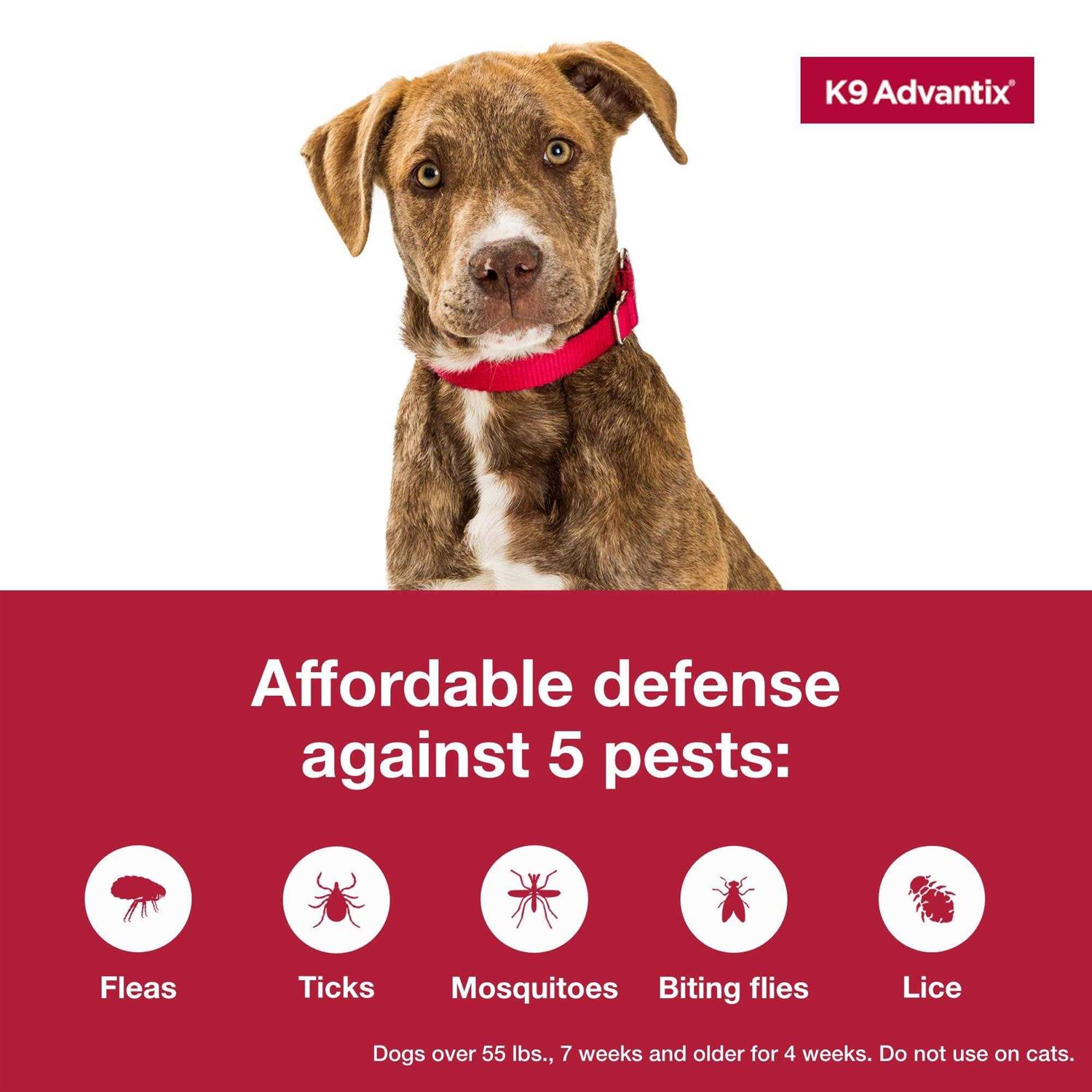 Alternative view of K9 Advantix Flea Tick Mosquito Prevention for Extra Large Dogs Over 55 Lbs