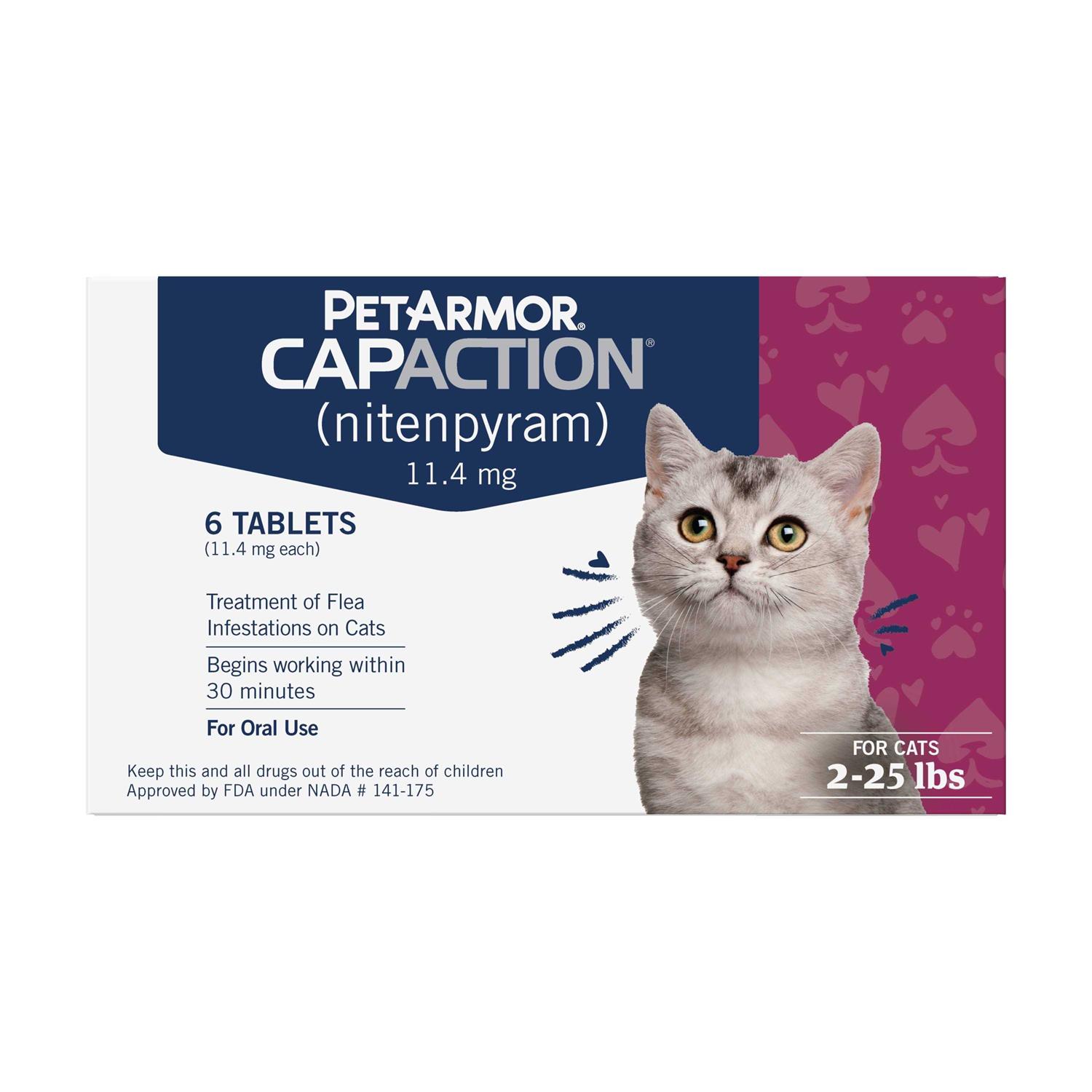 CapAction Fast Acting Oral Flea Treatment for Cats