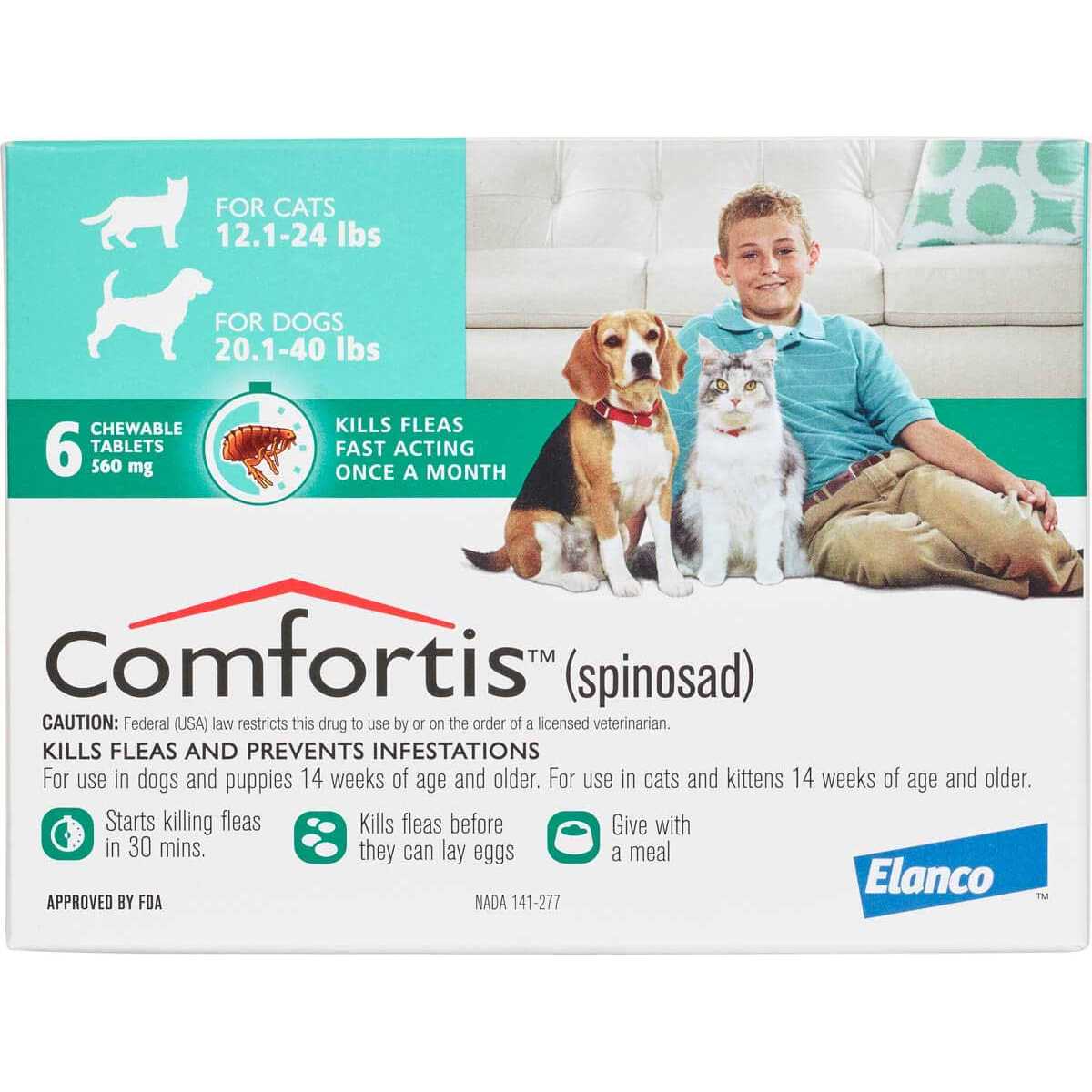 Alternative view of Comfortis Chewable Tablets for Dogs & Cats