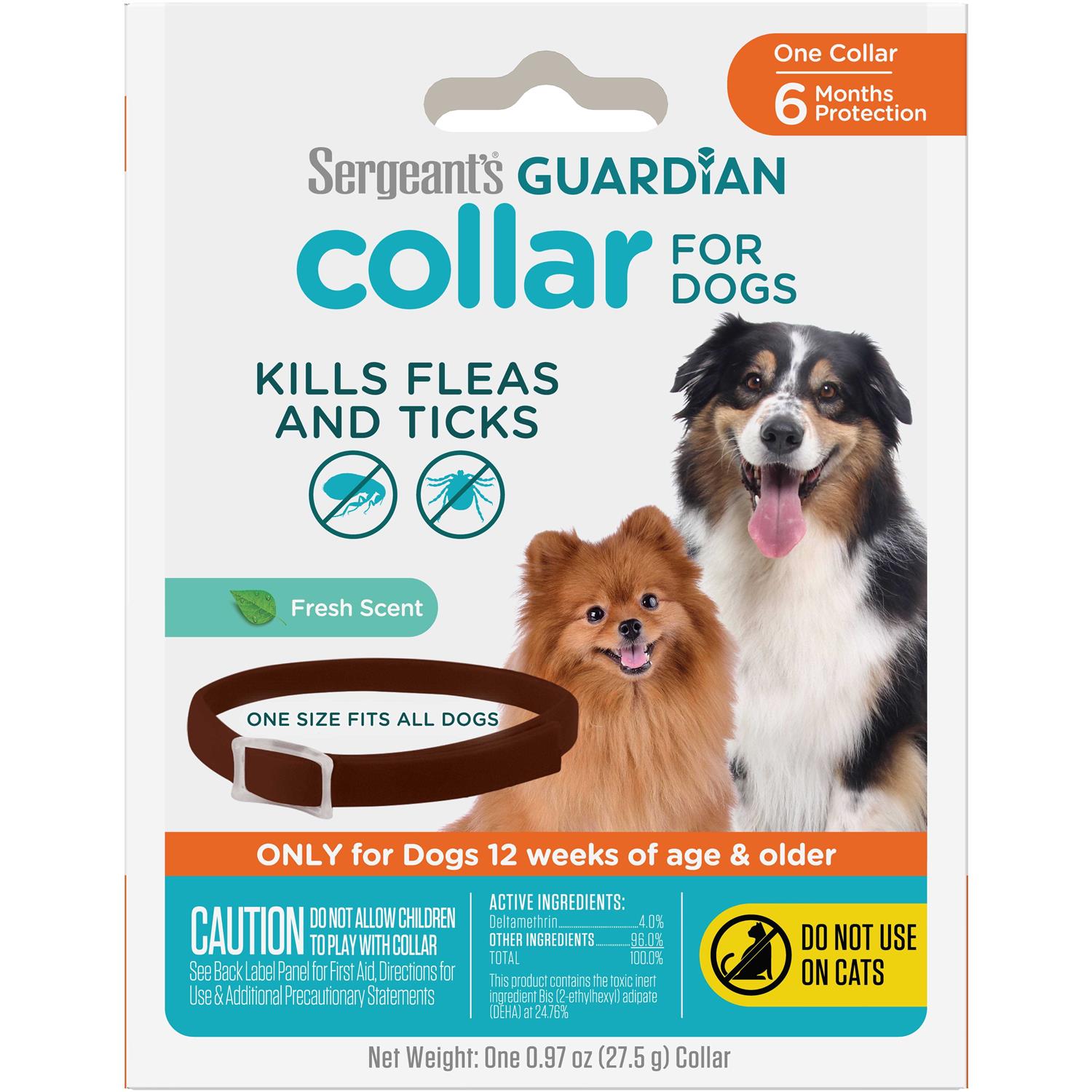Sergeant's Guardian Flea & Tick Collar for Dogs