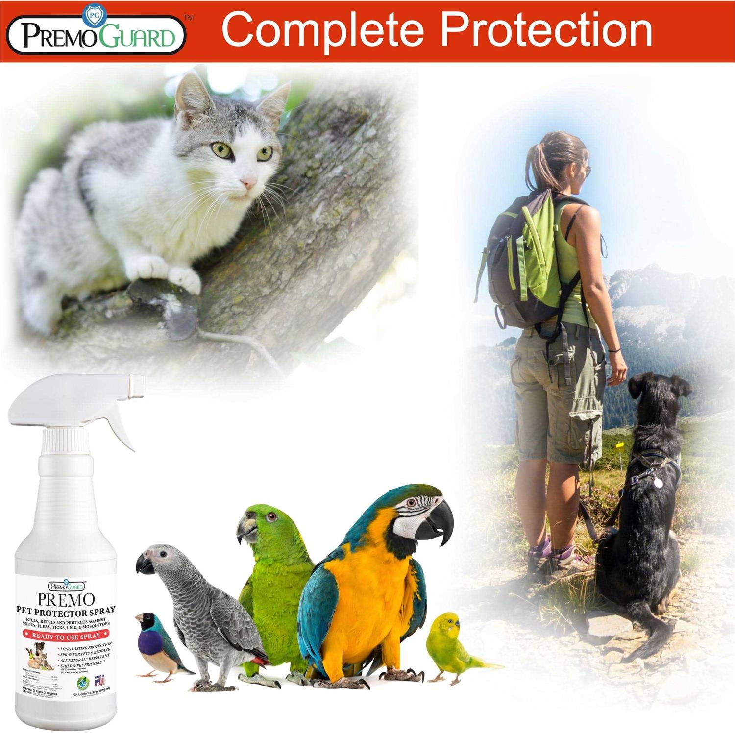 Alternative view of Pet Protector by Premo Guard 100% Effective Mite, Flea, Tick, & Mosquito Spray for Dogs, Cats, and Pets – Best Natural Protection