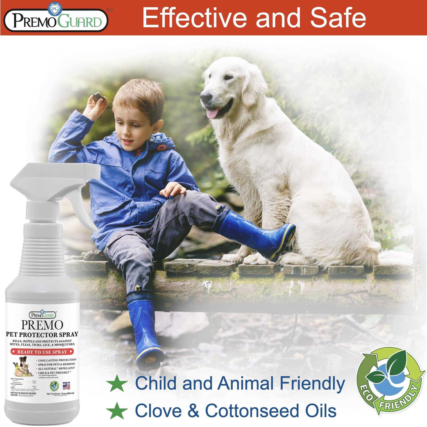 Alternative view of Pet Protector by Premo Guard 100% Effective Mite, Flea, Tick, & Mosquito Spray for Dogs, Cats, and Pets – Best Natural Protection