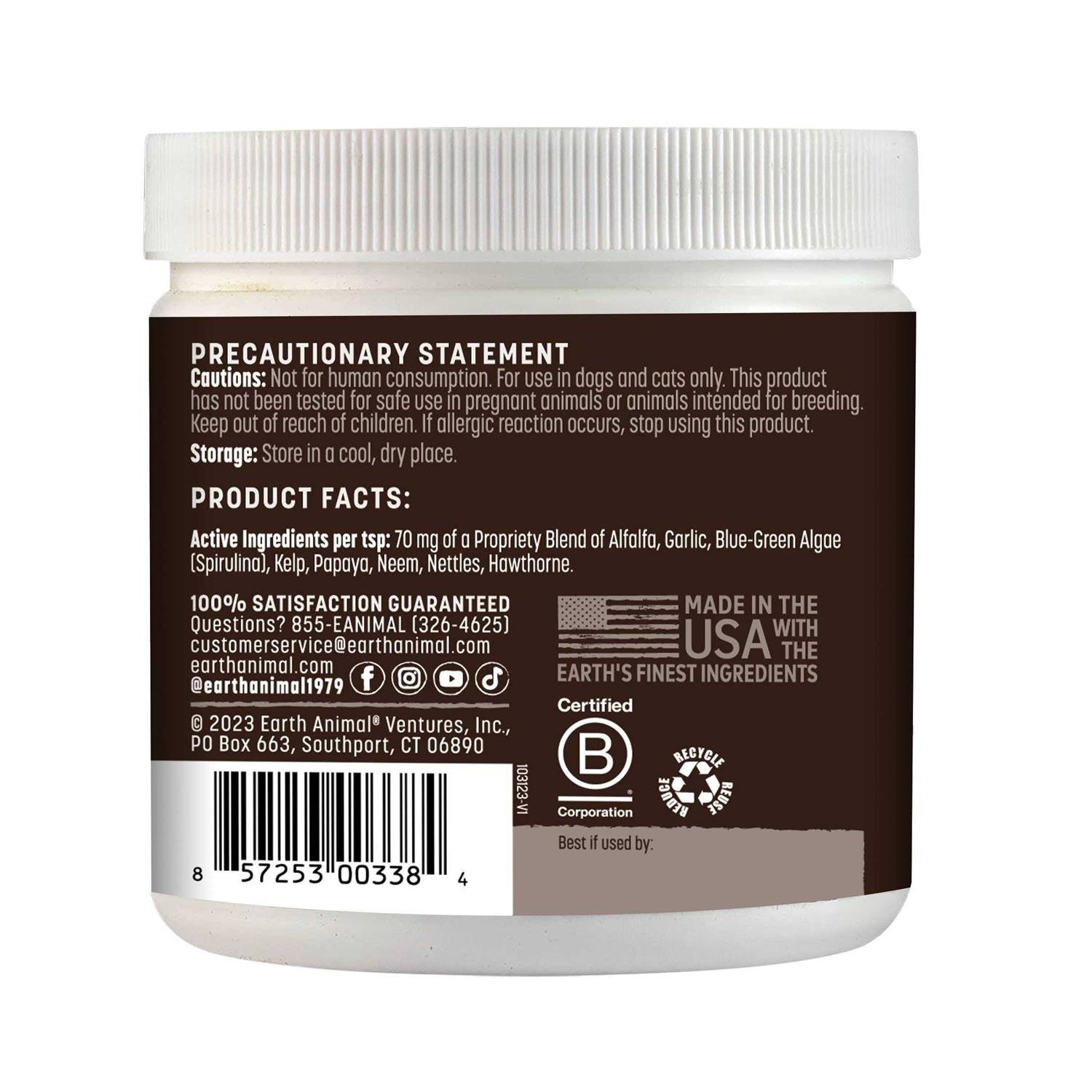 Alternative view of Earth Animal Flea & Tick Daily Herbal Internal Powder