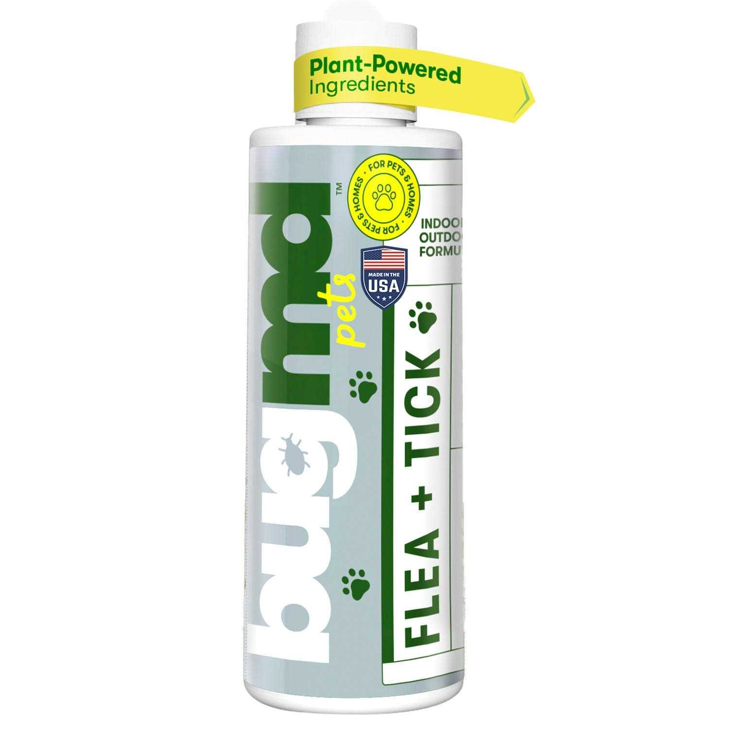 BugMD Flea and Tick Concentrate Essential Oil-Powered Formula, Controls Fleas, Ticks, Mites in Dogs, Cats, and Other Furred Animals