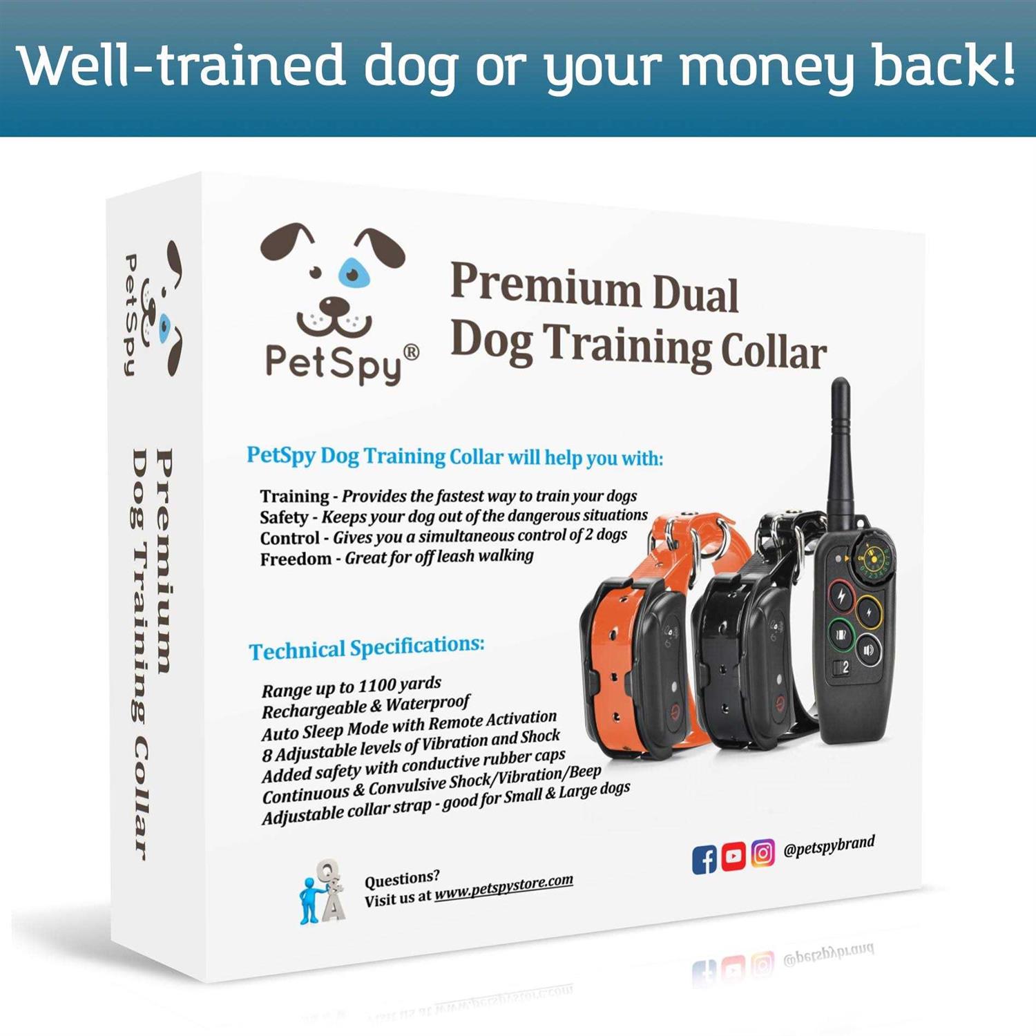 Alternative view of PetSpy Premium Dog Training Shock Collar for Dogs with Vibration Shock and Beep