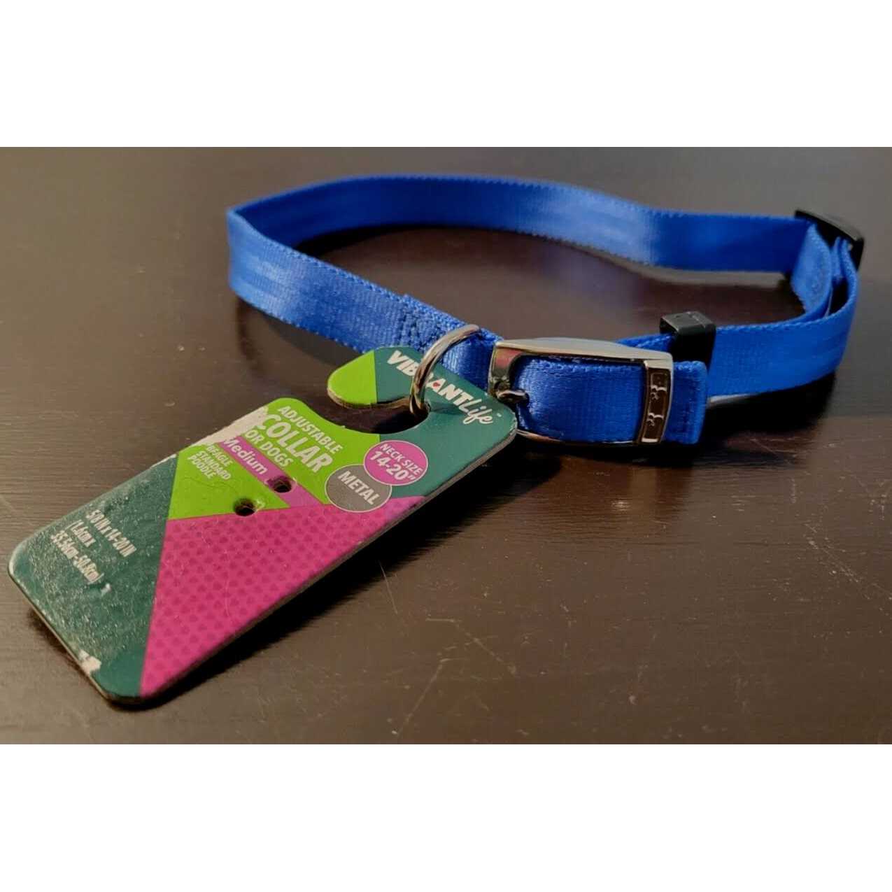 Alternative view of Vibrant Life Solid Dog Collar with Metal Buckle