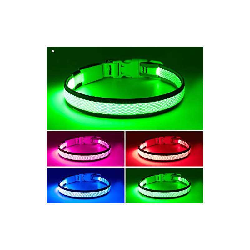 Alternative view of Flashseen LED Dog Collar USB Rechargeable Light Up Dog Collar Lights