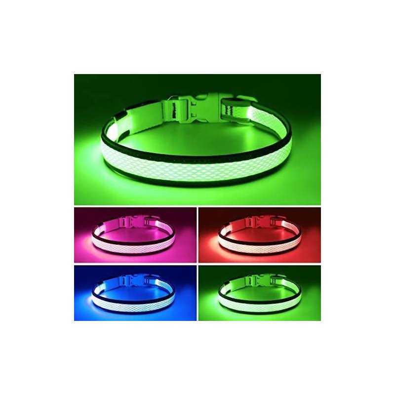 Alternative view of Flashseen LED Dog Collar USB Rechargeable Light Up Dog Collar Lights