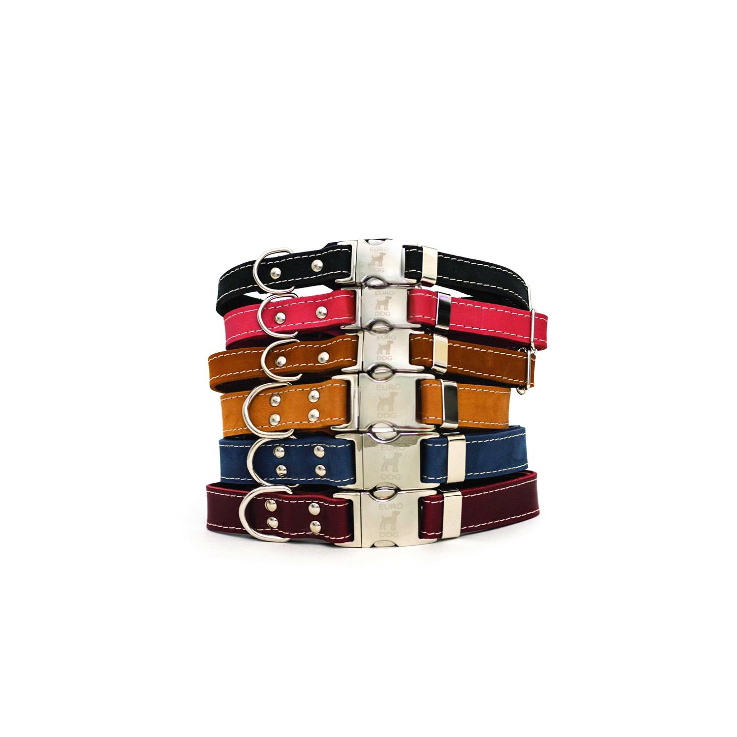 Alternative view of Euro-Dog Luxury Soft Leather Collar