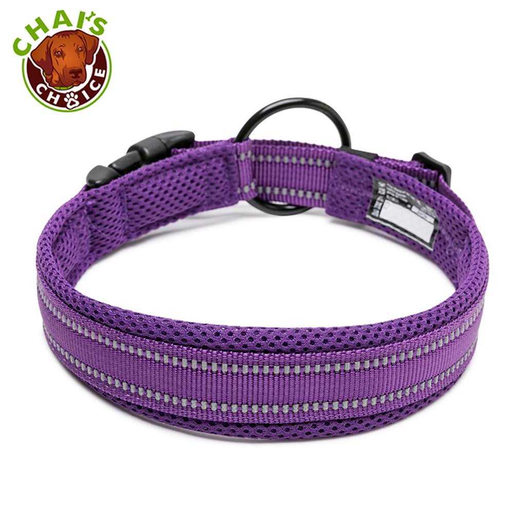 Alternative view of Chai's Choice Premium Dog Collar Soft, Padded, Reflective Dog Collar for Large, Medium, and Small Size Dogs