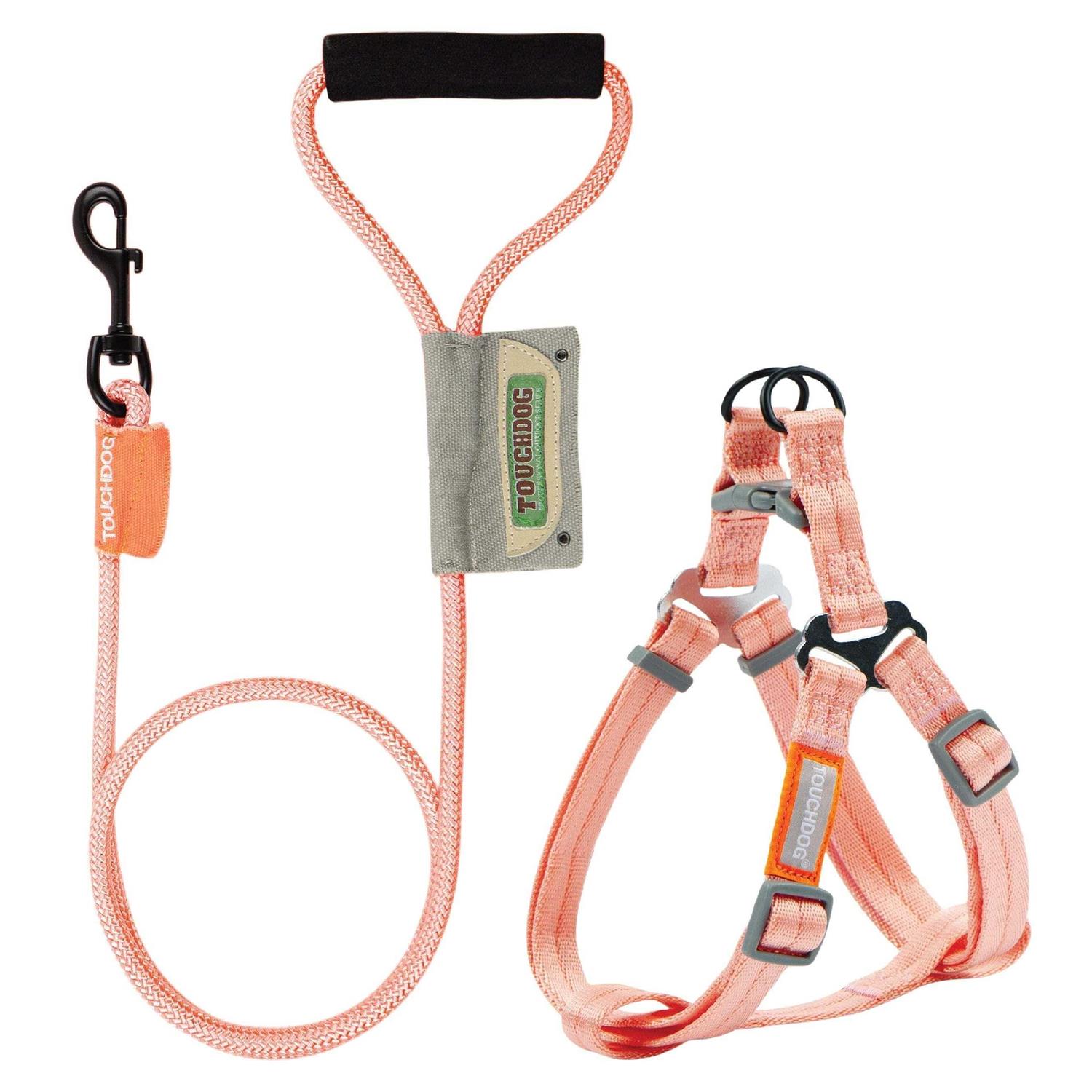 Touchdog Macaron 2-in-1 Durable Nylon Dog Harness and Leash