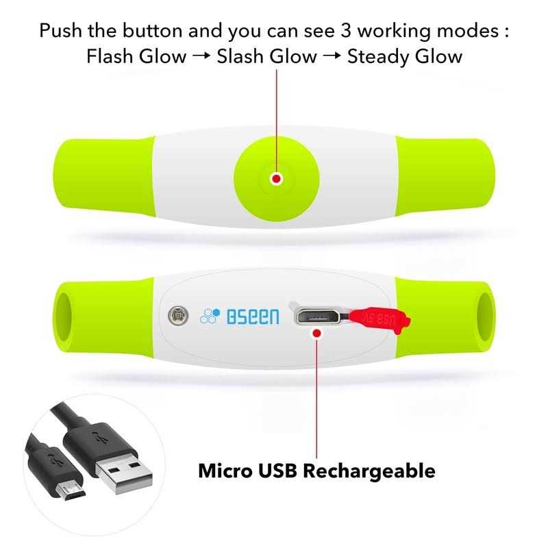 Alternative view of BSEEN Light Dog Collars Rechargeable LED Dog Collar Collar